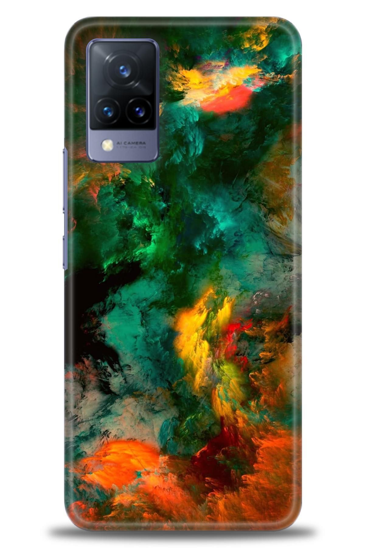 CooperTech Vivo V21 / V21E İle Uyumlu HD Baskılı Silikon Kılıf / Y V ÖzelSeri Vivo - 2846