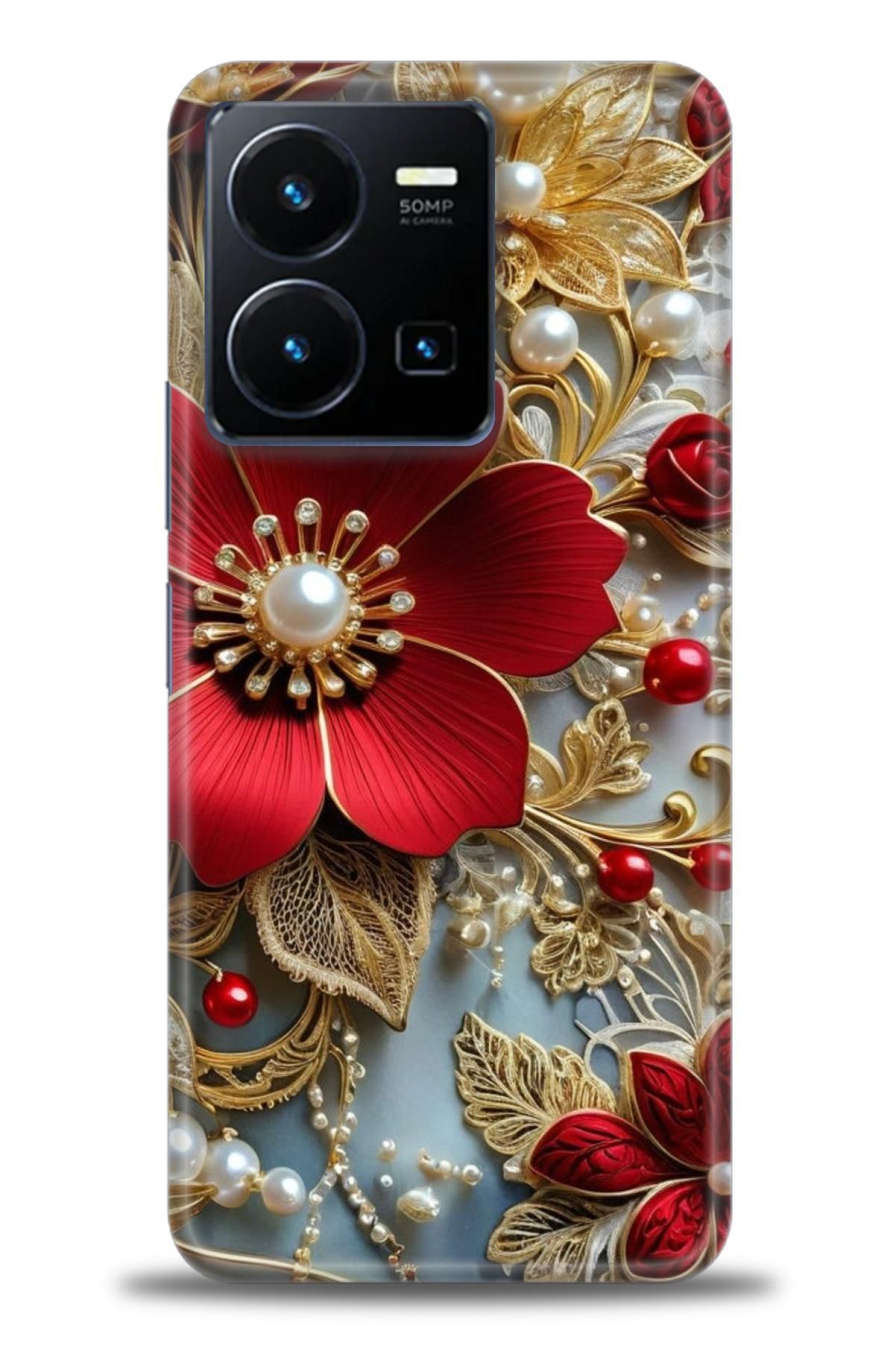 CooperTech Vivo Y35 İle Uyumlu HD Baskılı Silikon Kılıf - ÖzelSeriVivo - 2593