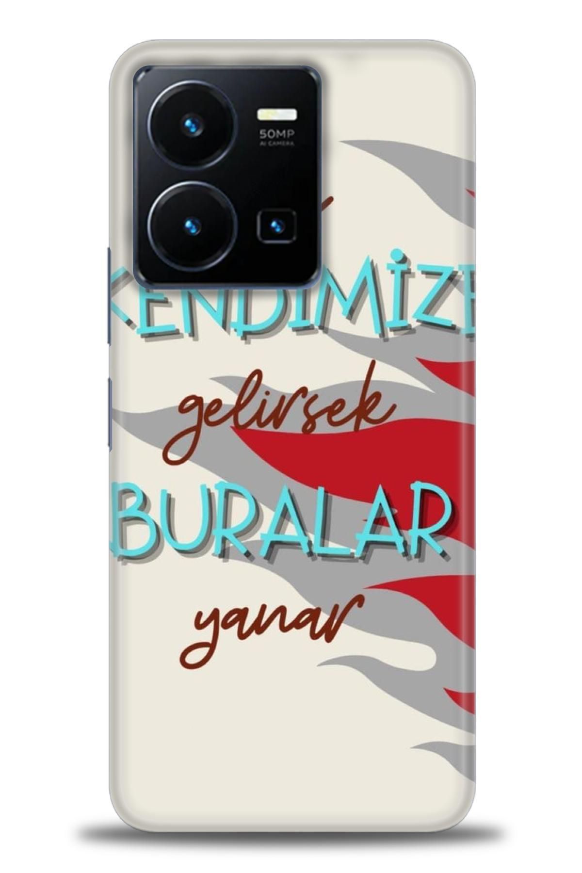 CooperTech Vivo Y35 İle Uyumlu HD Baskılı Silikon Kılıf / Y V ÖzelSeri Vivo - 2537