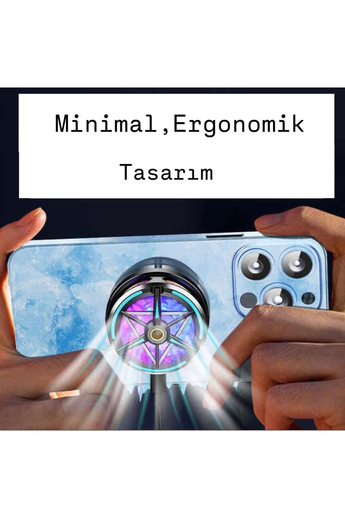 WASHA Aliminyum Destekli Pubg Gaming Soğutucu Mıknatıslı Cep Telefon Sessiz Soğutma Fanı Radyatör Soğutucu