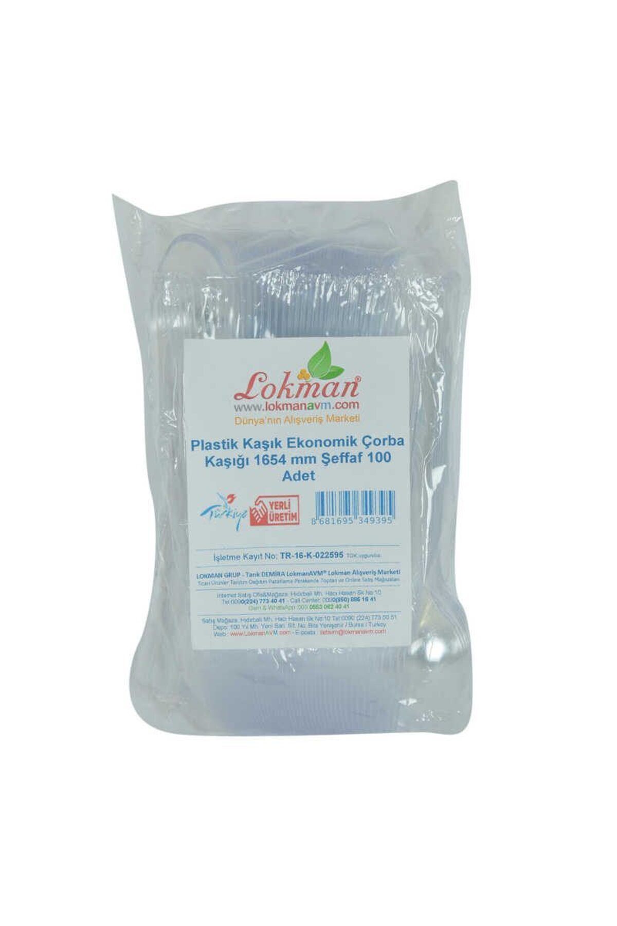doremodam Lisinya214 Plastik Kaşık Ekonomik Çorba Kaşığı 1654 mm Şeffaf 100 Adet 1 Paket - 334200-14