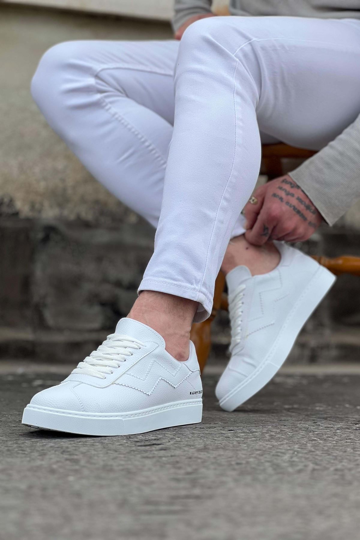 NEZADE STORE-White Men's Casual Shoes 2