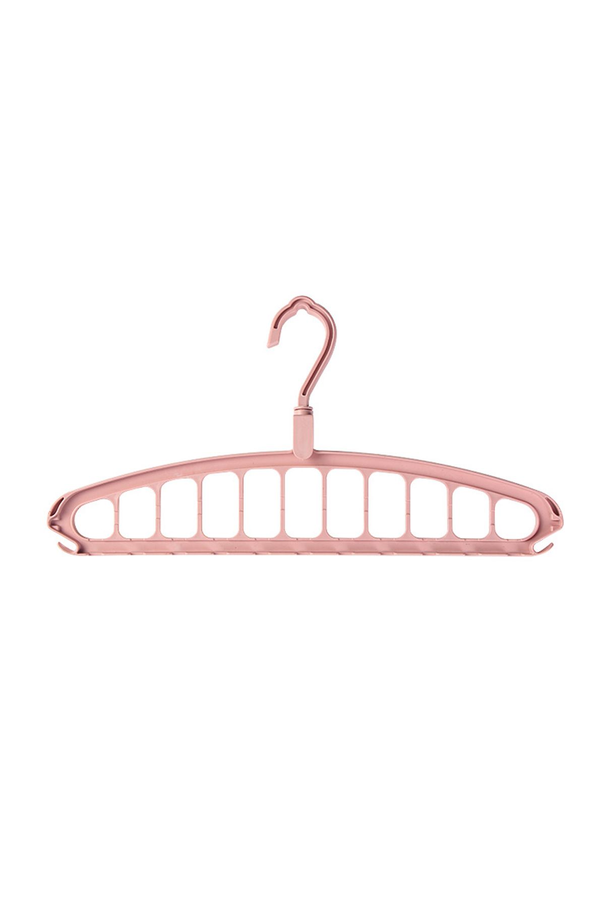 Choice-pink 1pc Space Saving Multi-Hole Clothes Hanger For Home, Dorm, And Travel - Foldable Drying Rack Fo 1