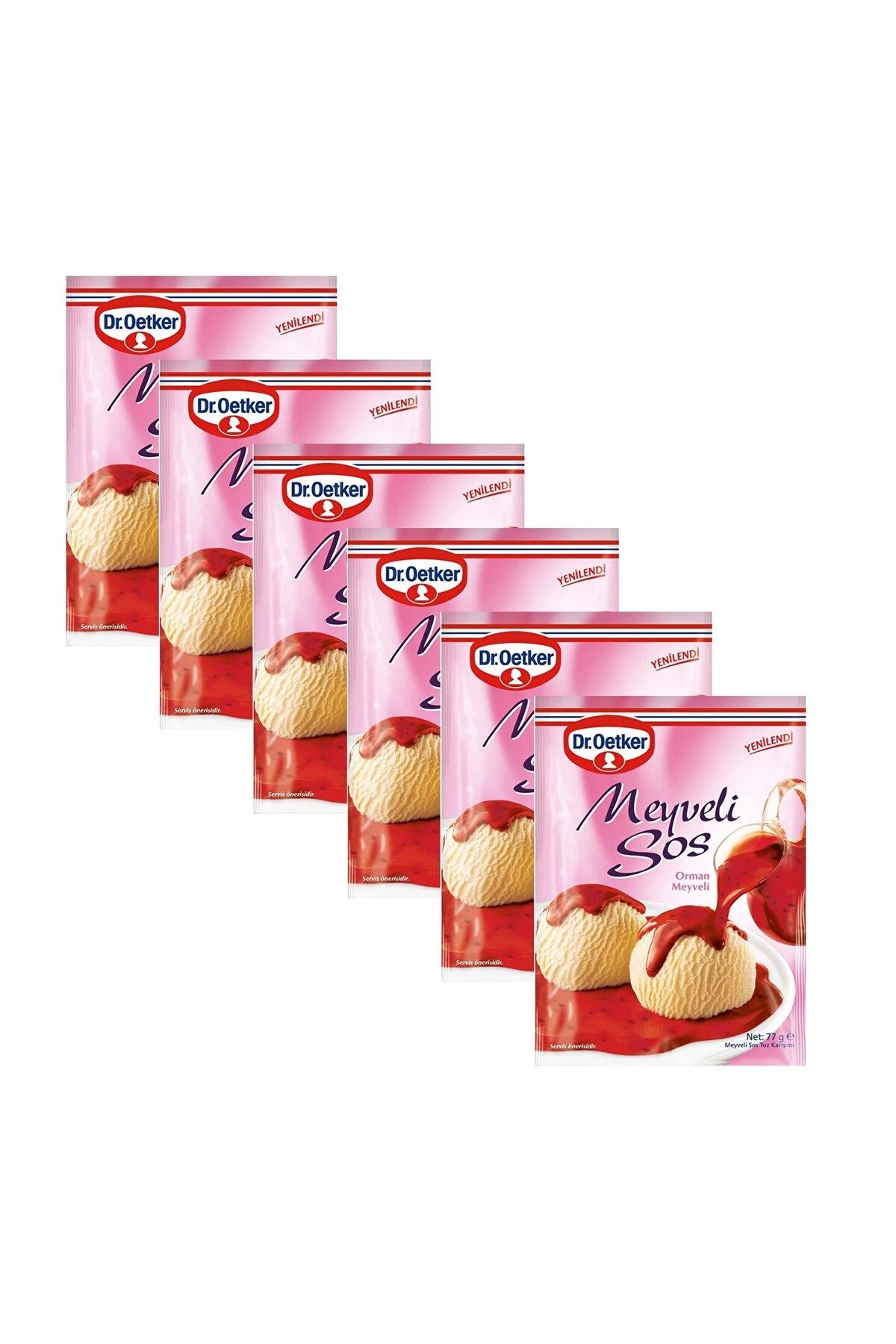 Dr. Oetker Meyveli Sos 77 gr x 6 Adet