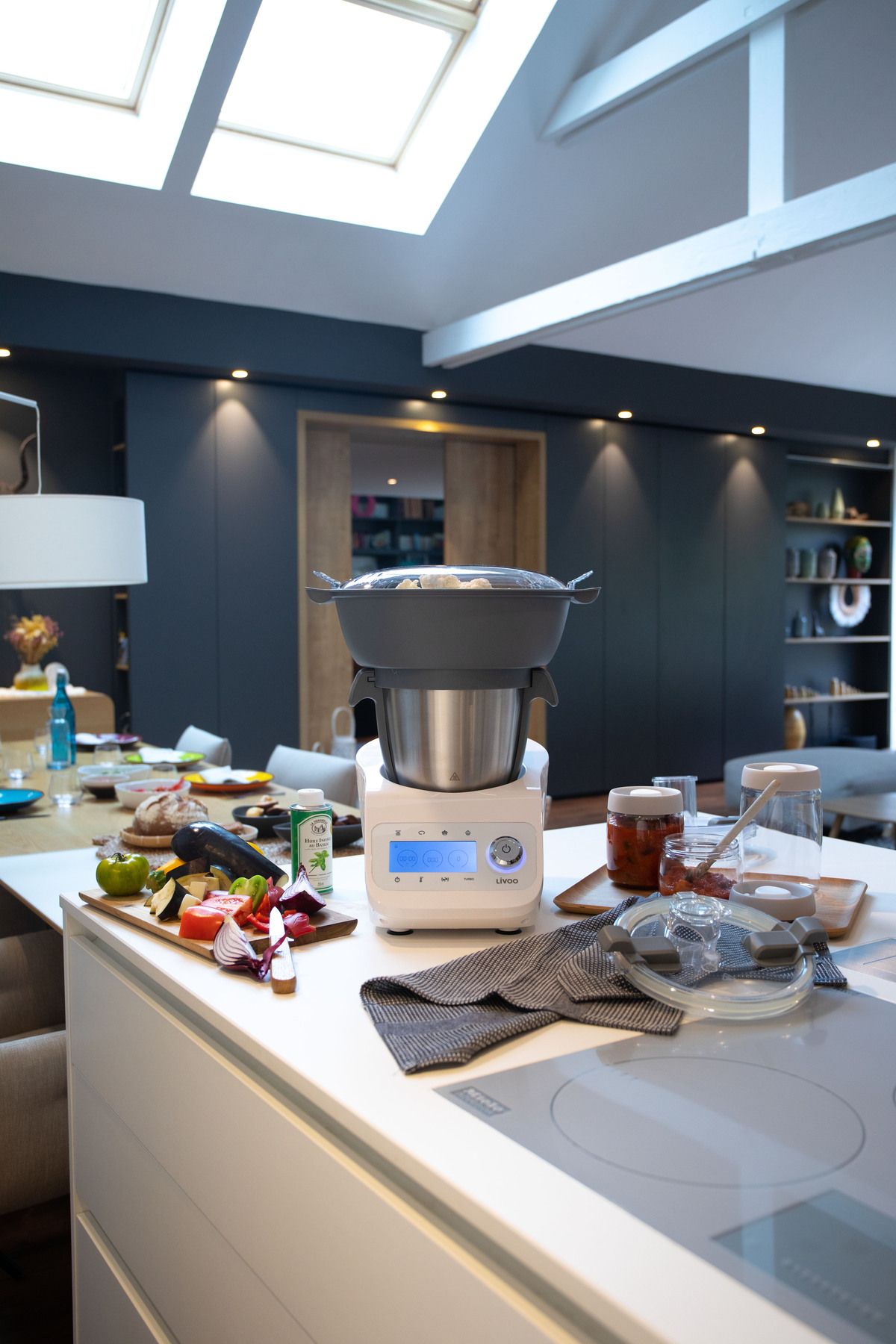 LİVOO-Livoo DOP219W multicooker, 1000W, 2.3L, steaming, chopping, whisking, grinding, mixing, grating etc 4