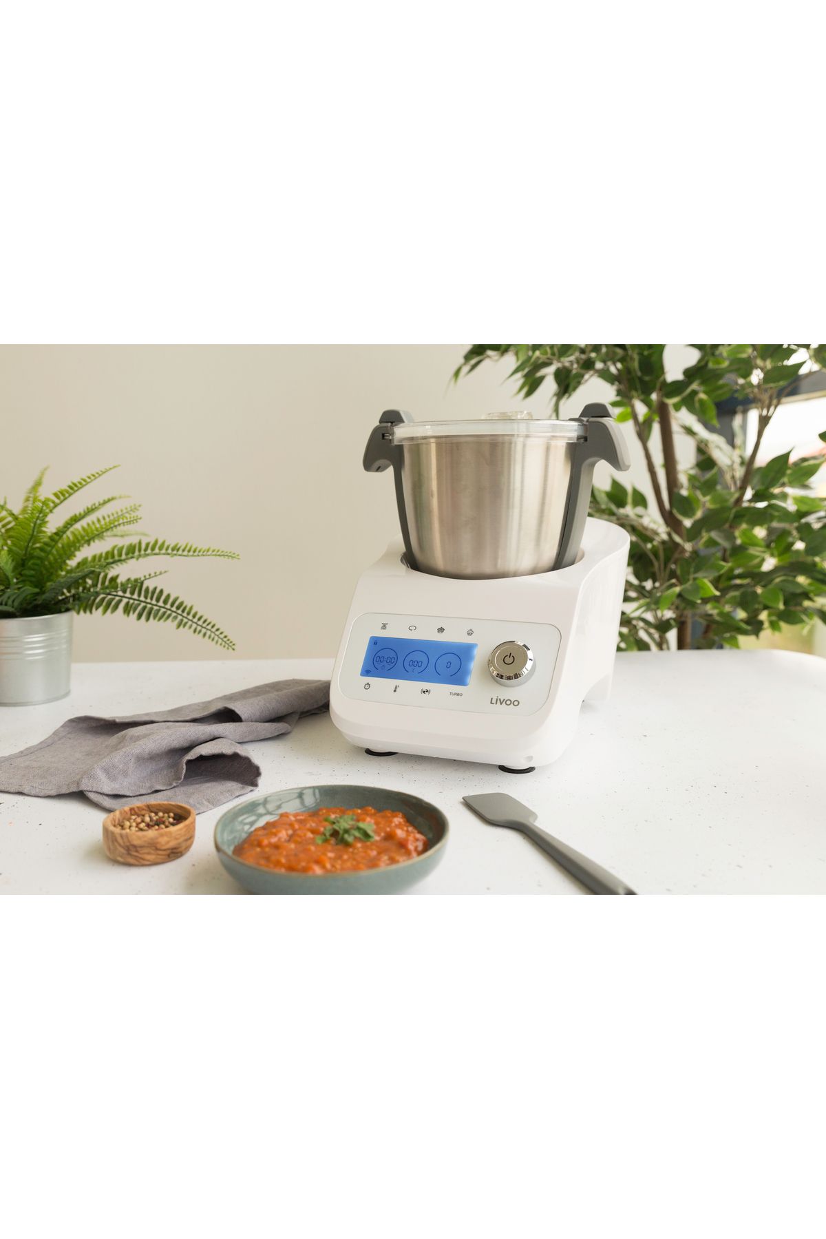 LİVOO-Livoo DOP219W multicooker, 1000W, 2.3L, steaming, chopping, whisking, grinding, mixing, grating etc 3