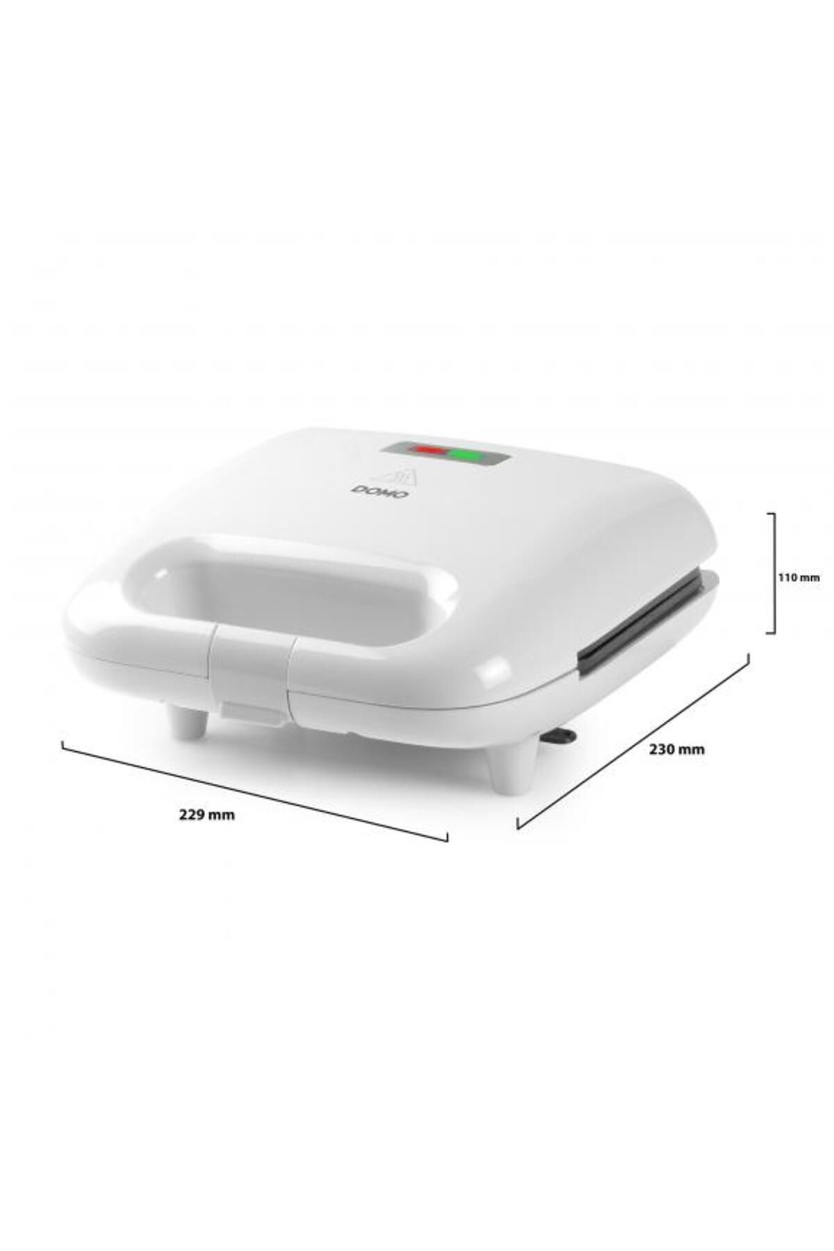 Domo-DO1090C Aparat de sandvișuri 3 în 1 pentru prepararea de sandvișuri, grătar sau vafe, 750 W 6
