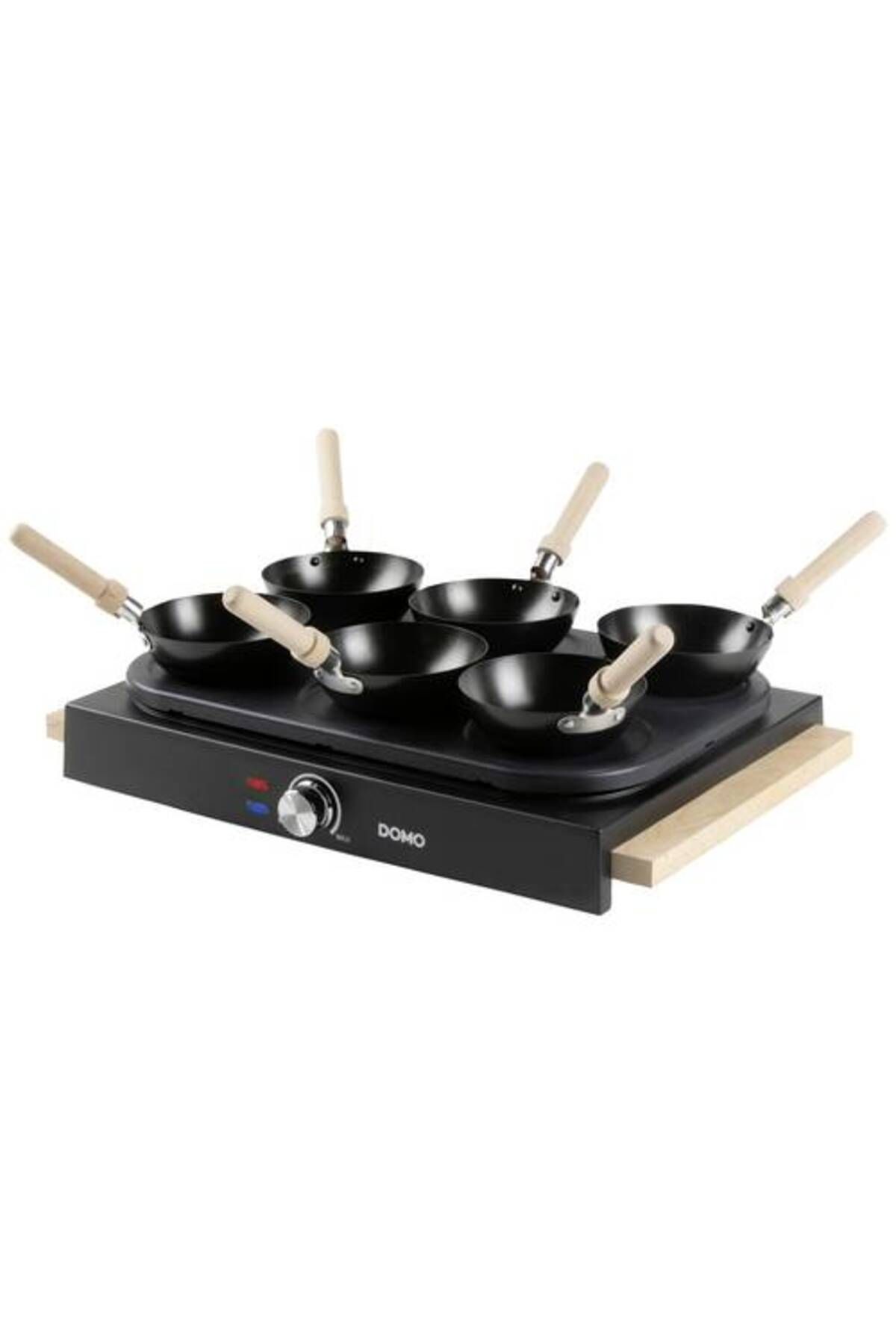 Domo-Wok Party Set 2 in 1 suitable for 6 people Domo DO8716W, 1000 W 12