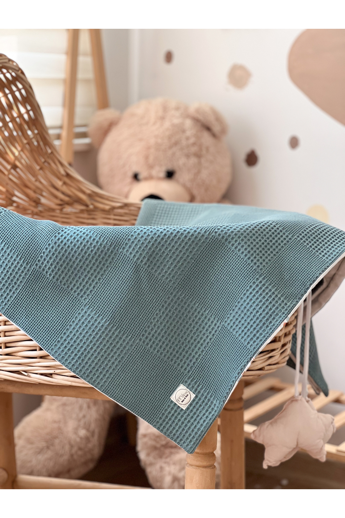 MİLNA BABY&KİDS Bebek Battaniyesi Müslin Bebek Battaniyesi Çift Tarafli Müslin Bebek Battaniyesi 100x100cm fotoğrafı 3 (önizleme)