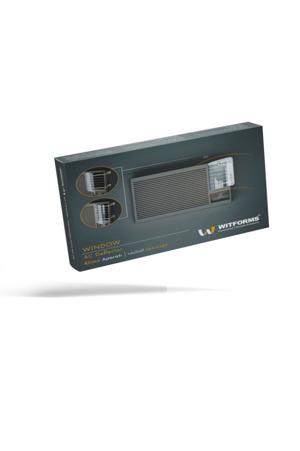 WİTFORMS-Whitforms Window Air Conditioner Deflector, Easy to Install and Remove 4