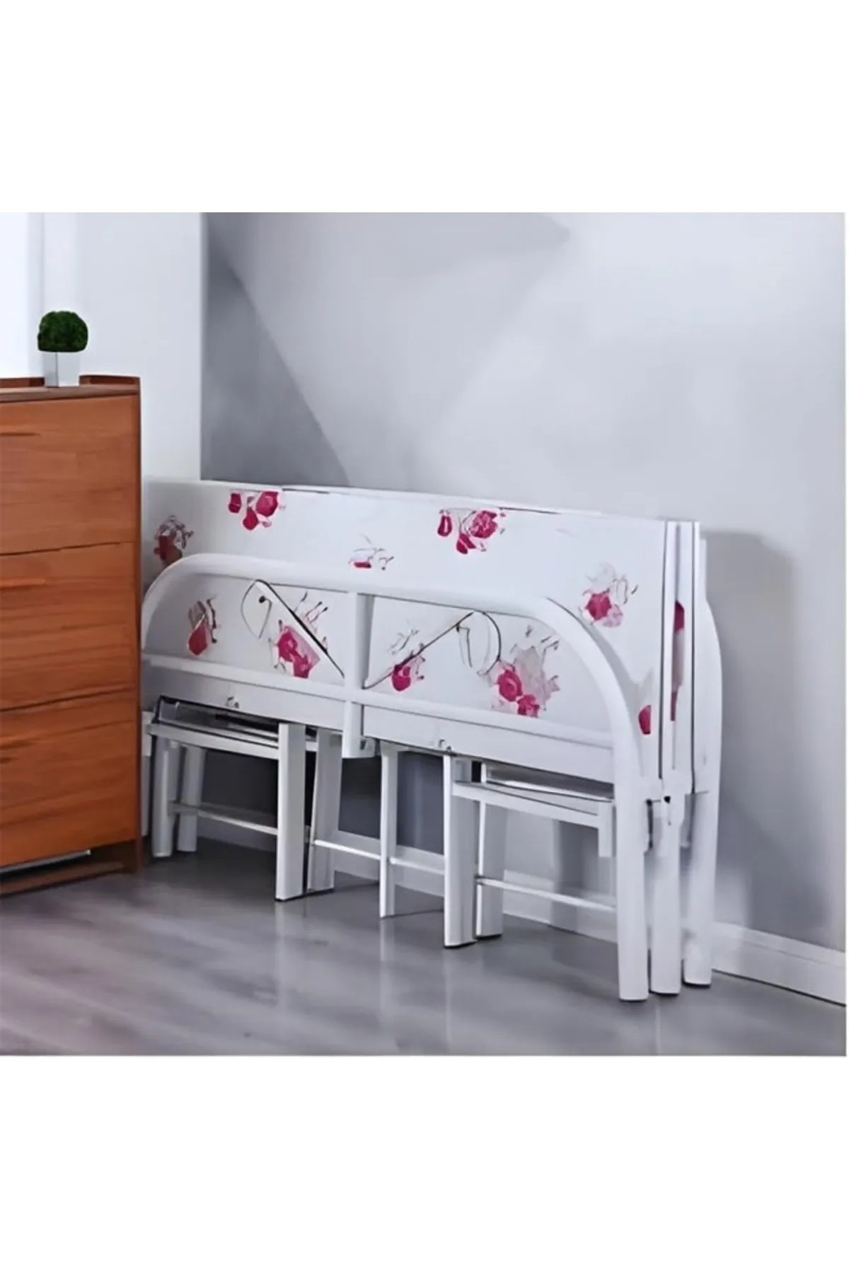 Cady One-Comfortable and portable foldable metal single bed suitable for narrow spaces, 190 x 90 x 70 cm 3