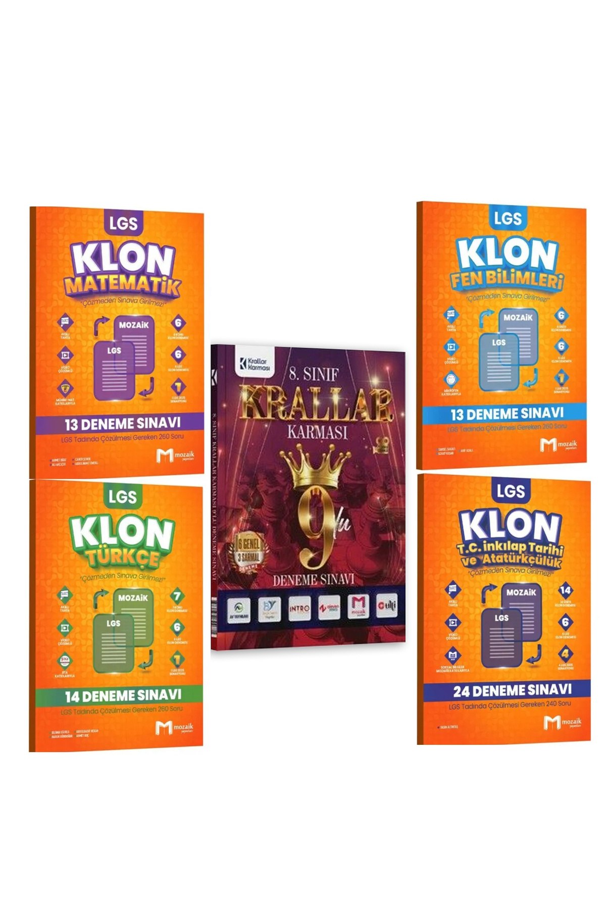 メタルK Legend 5-8巻セット Mozaik Yayınları MOZAİK YAYINLARI 8.SINIF DENEME 5'Lİ SET