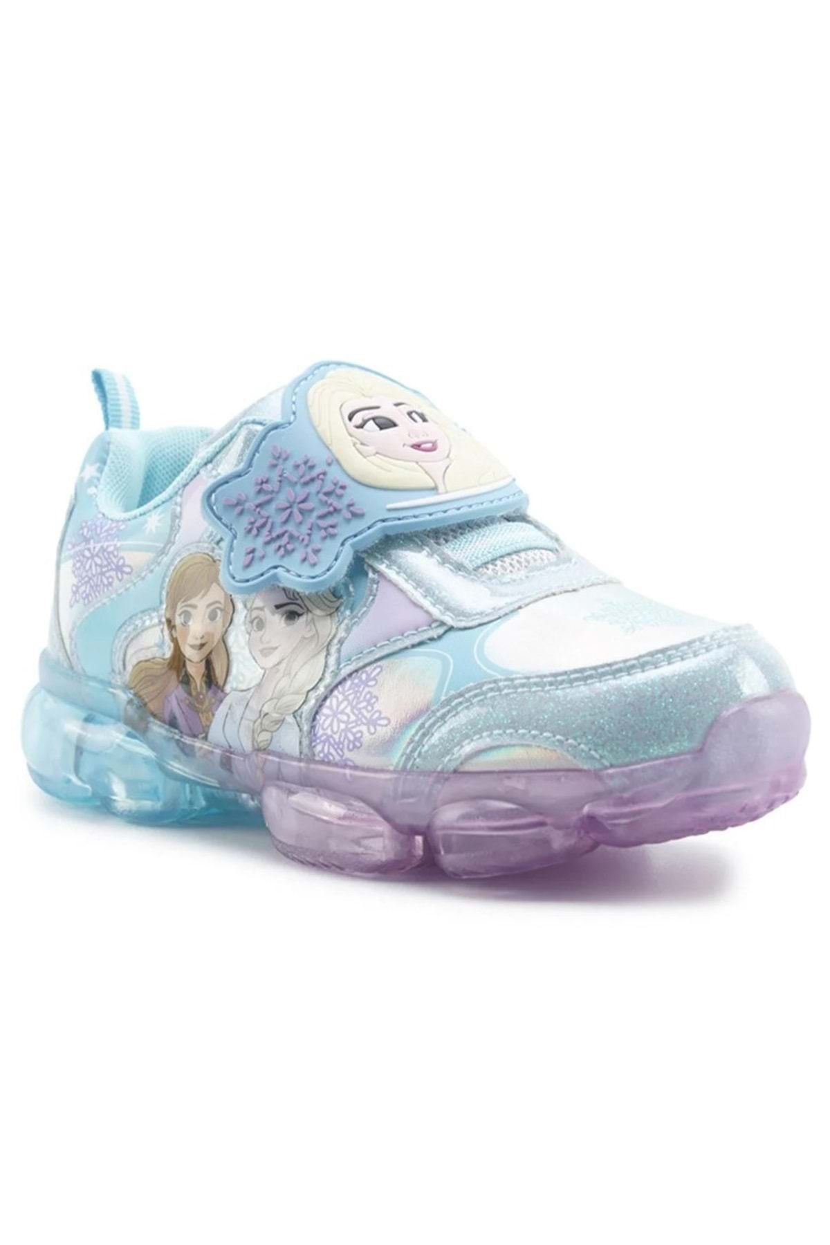 KCMN-Frozen Frozen Elsa Cenka Lighted Orthopedic Girl's Sneakers Blue 2