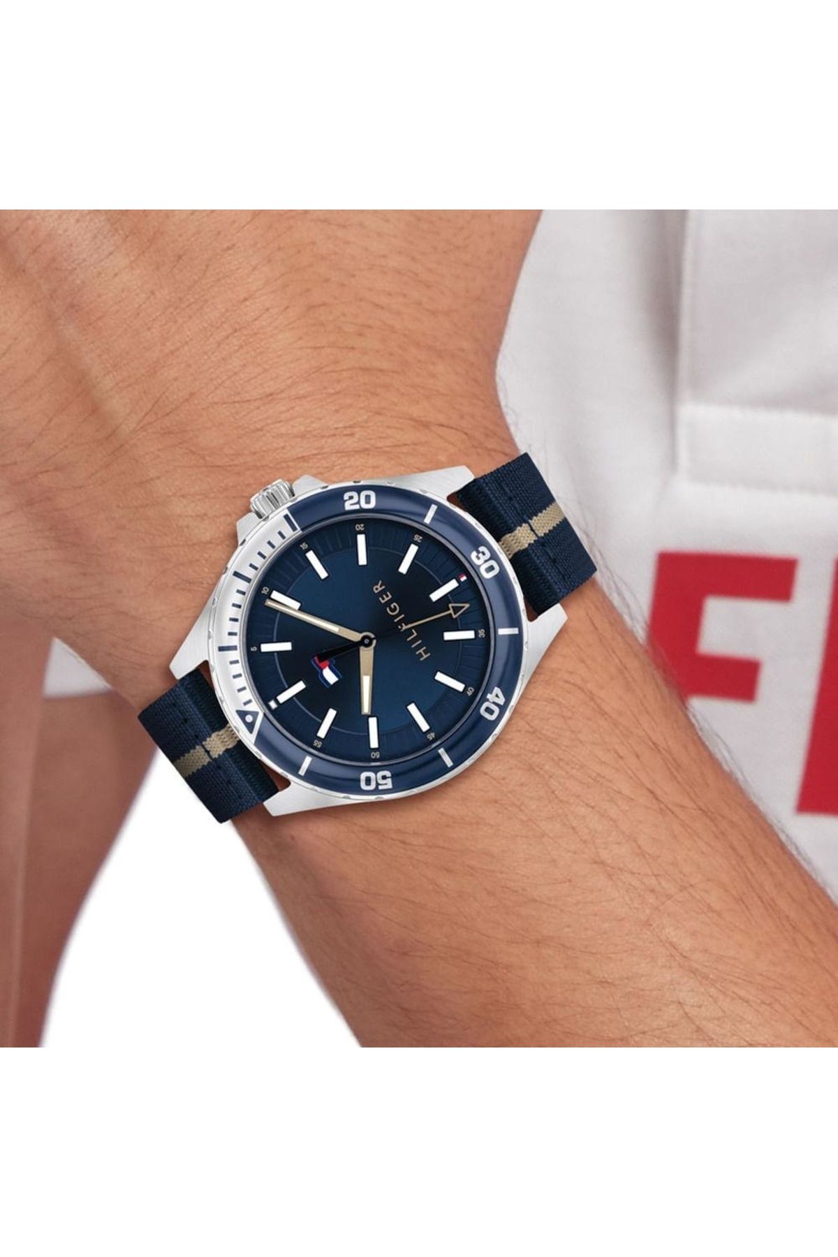 Tommy Hilfiger-Men watch 1792011 Logan, Silver Tone with Blue dial, mechanism Miyota 2036 Quartz 4