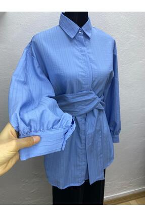 MODA Beli Kuşaklı Tunik Gömlek