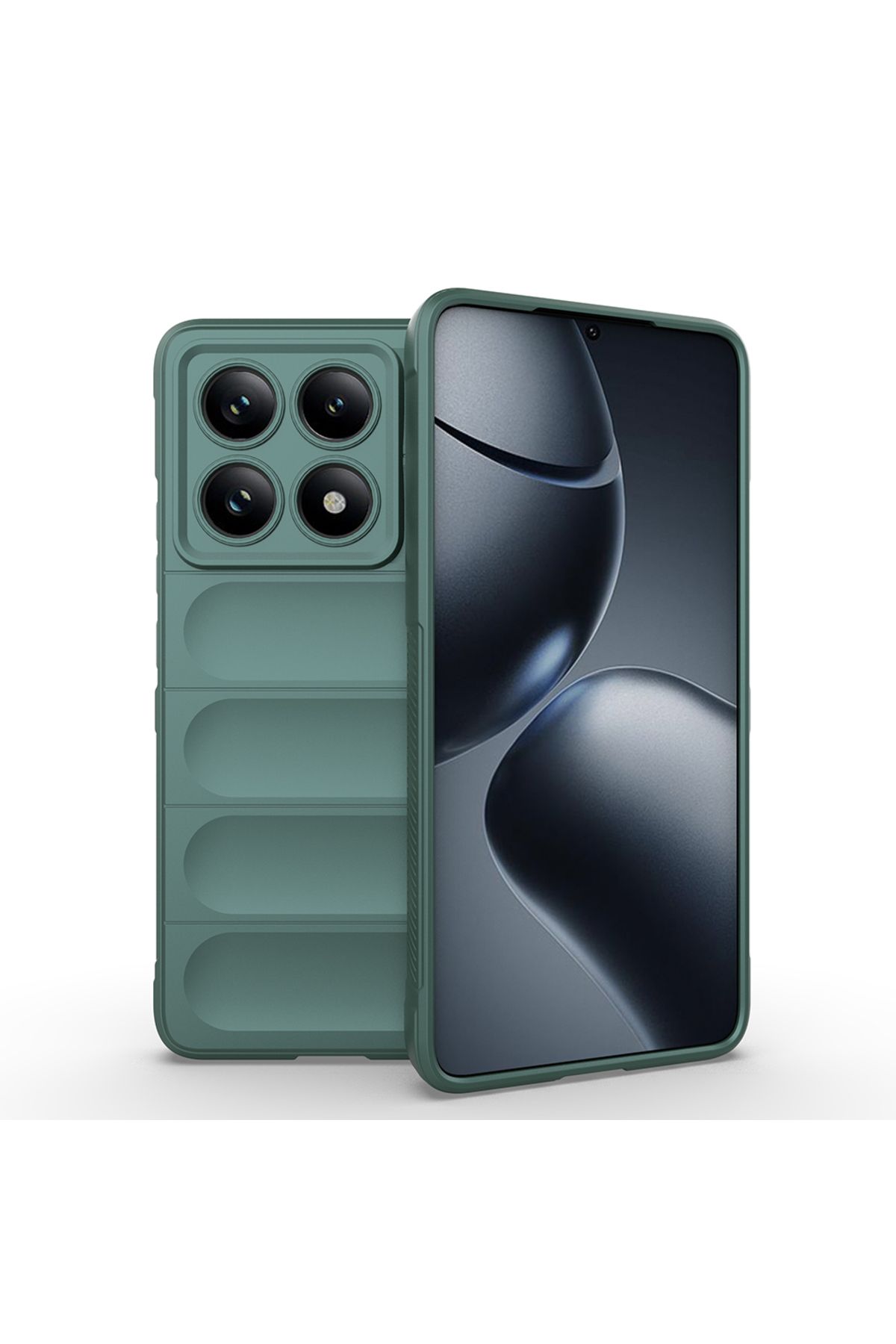 SKYARC Xiaomi 14T Pro Kılıf Esnek TPU Oyuklu Arka Yüzey Tasarımlı Etnik Silikon Kapak