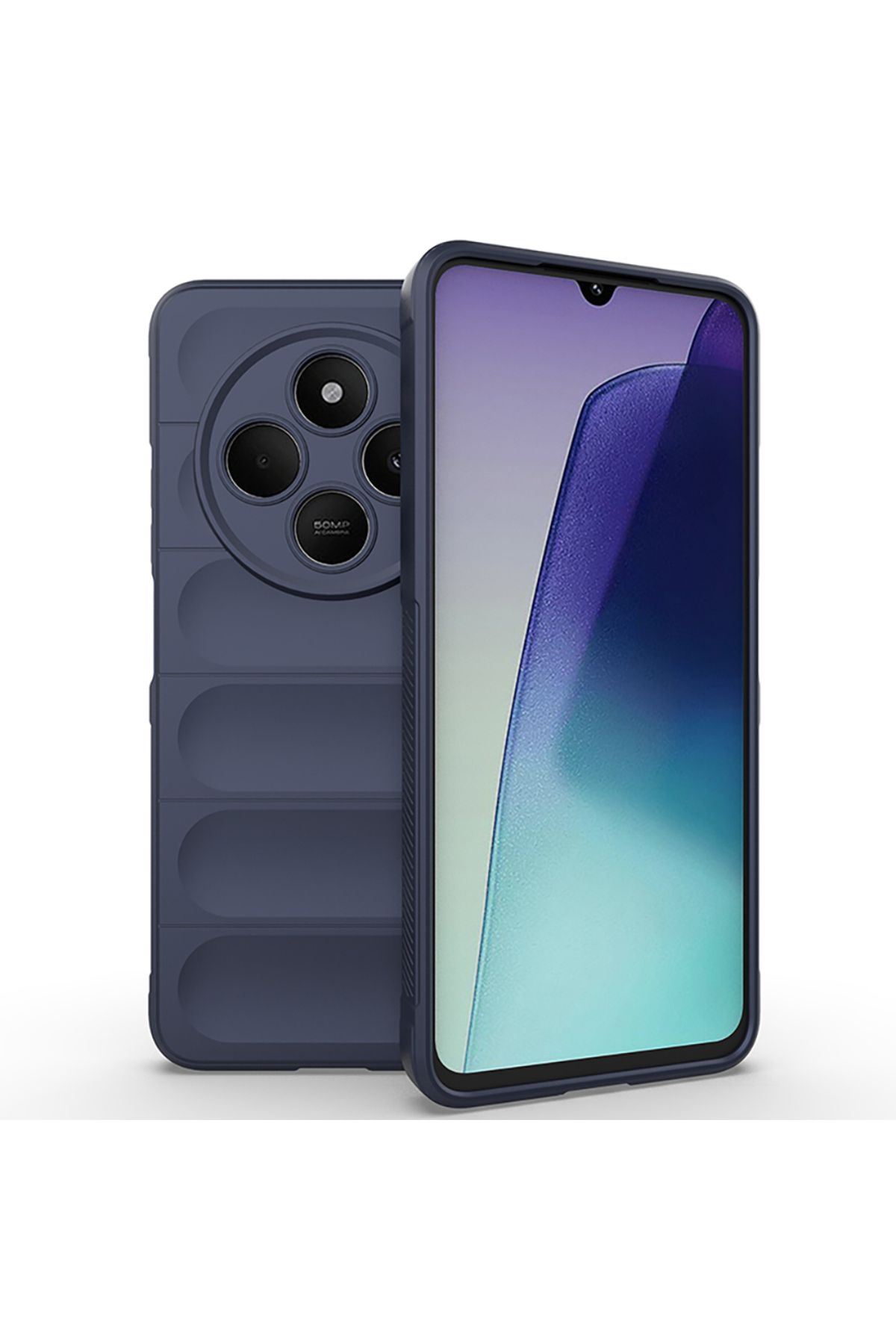 SKYARC Xiaomi Redmi 14C 4G Kılıf Esnek TPU Oyuklu Arka Yüzey Tasarımlı Etnik Silikon Kapak