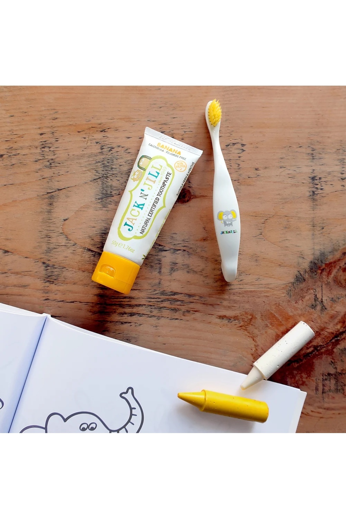 Jack N'Jill Jack N Jill Doğal Diş Fırçası - Fil fotoğrafı 3 (önizleme)