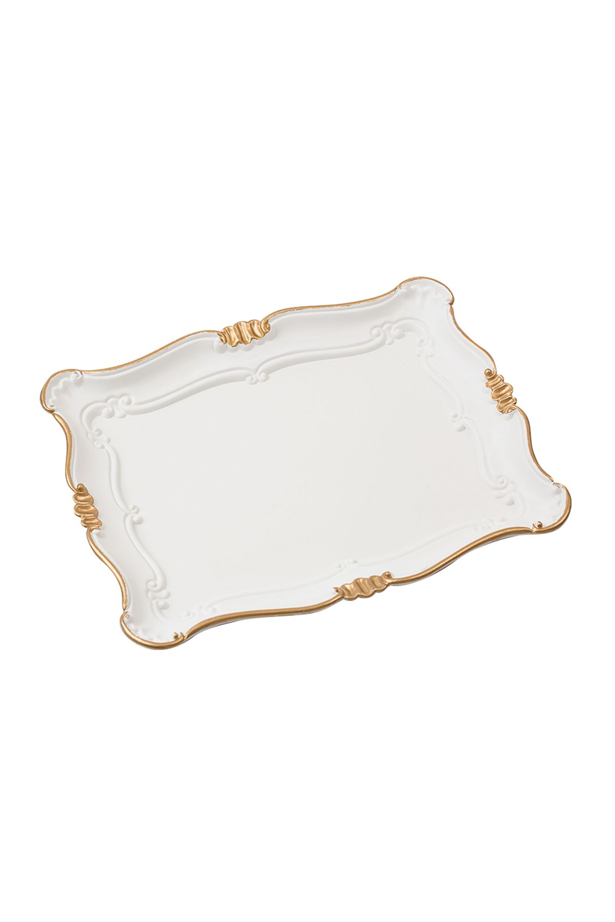 Madame Coco-Großes Tablett mit Blättern von Camelote 2