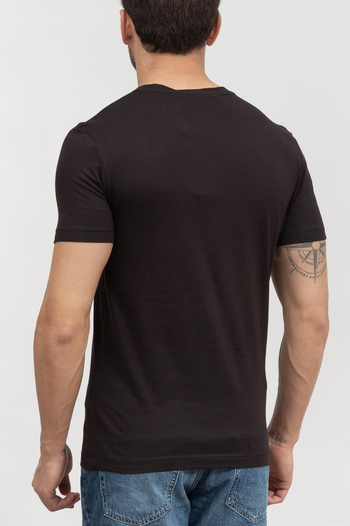 تی شرت مشکی مردانه دوچرخه Yaka T shirtj30j320936 اورجینال Calvin Klein