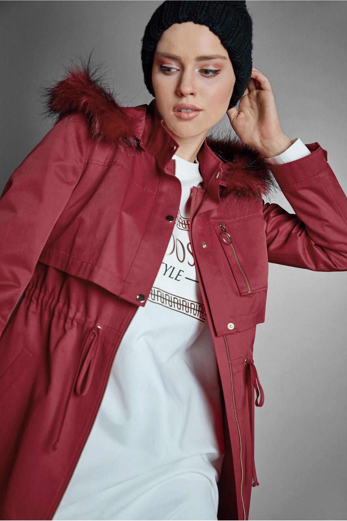 PARKA 90004 کلاهدار کمر بند Alvina