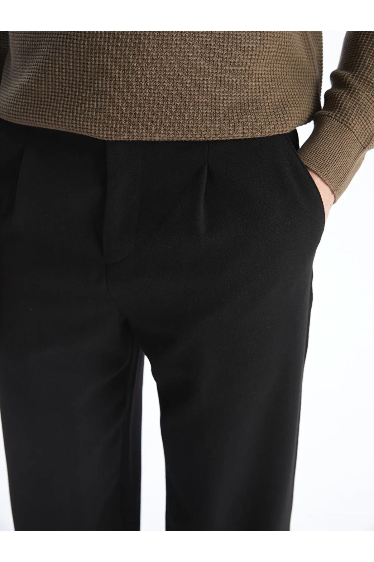 LC Waikiki-Lcw Vision Black Standard Fit Men's Pants 2