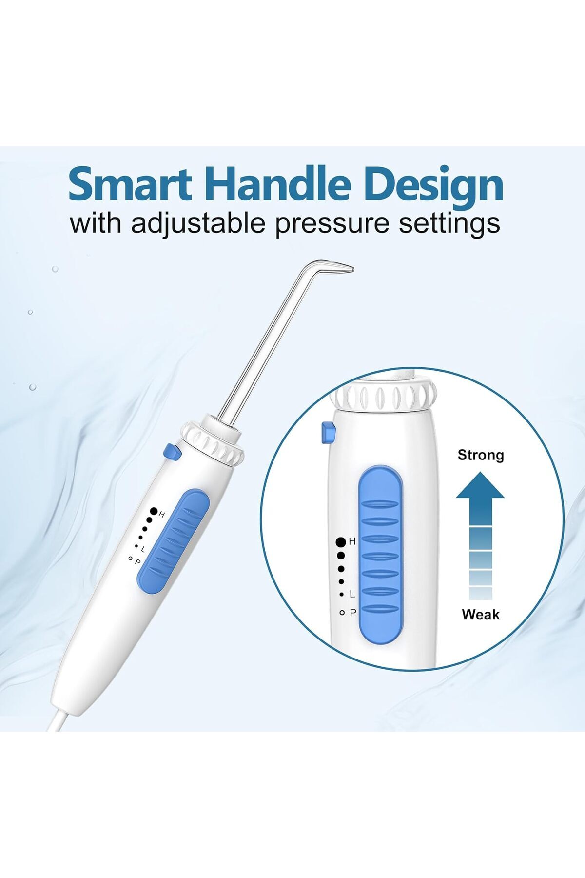 h2ofloss-® Dental Water Flosser for Teeth Cleaning with 13 Multifunctional Tips&800ml Capacity-HF-9 4