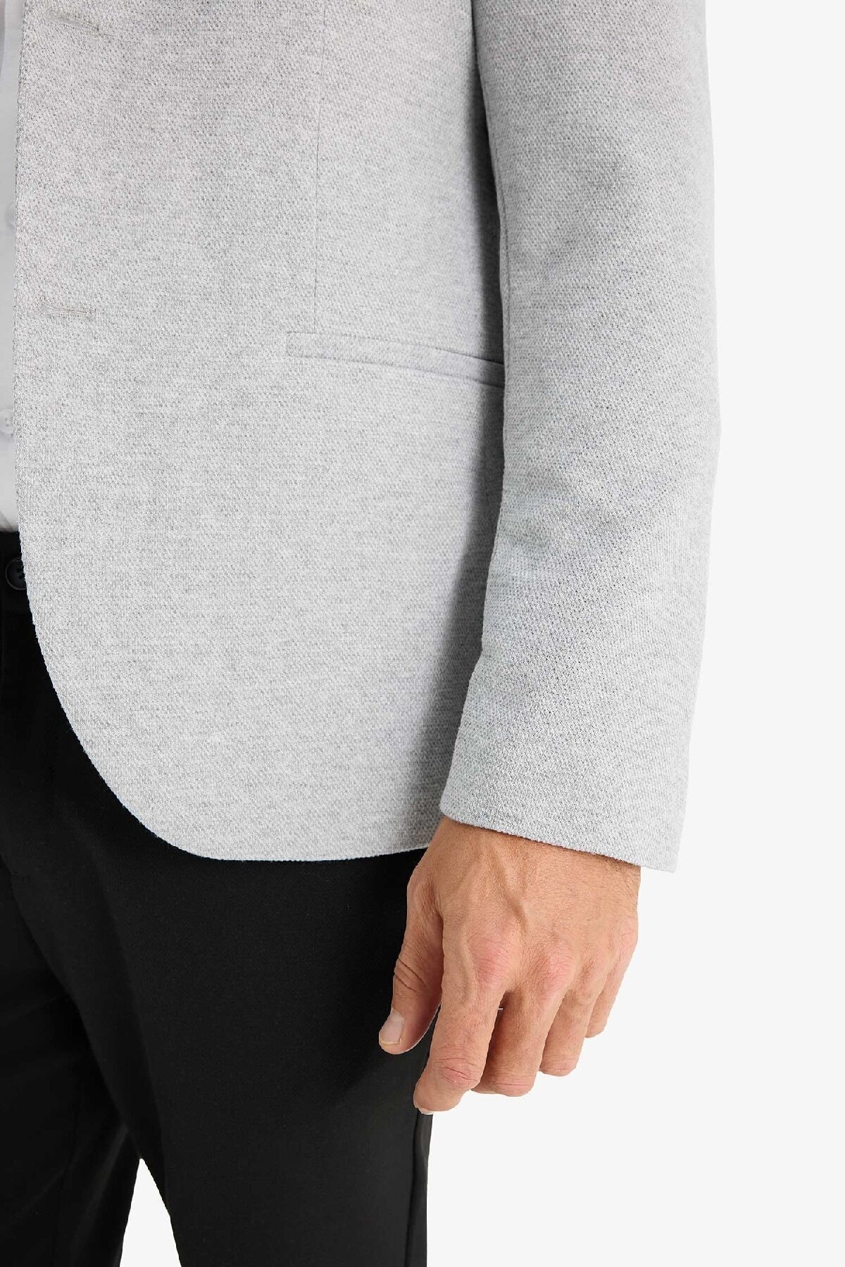 DeFacto-Slim Fit Slim Fit gefütterte geknöpfte Blazerjacke N0503az25sp 5
