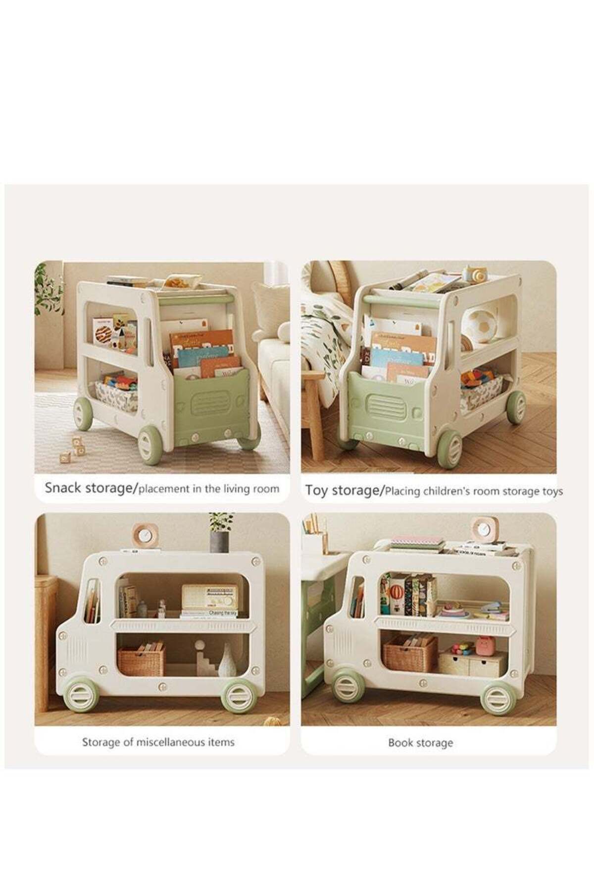 COOYA-Multi-functional children's storage stroller,large capacity,side rail design,with 2 storage boxes 7