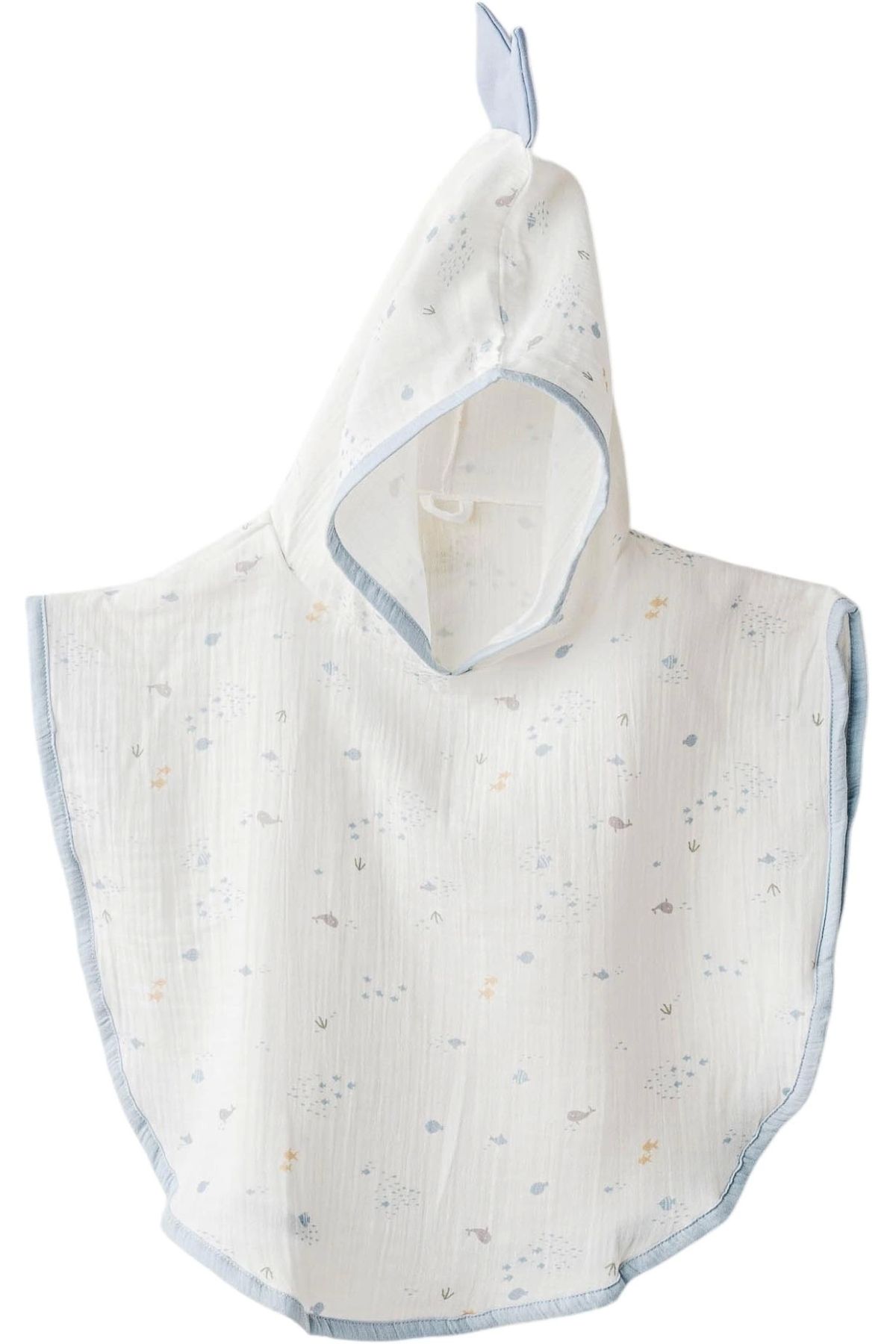andywawa-Ac25612 Ocean Is My Happy Place Muslin Poncho White 1