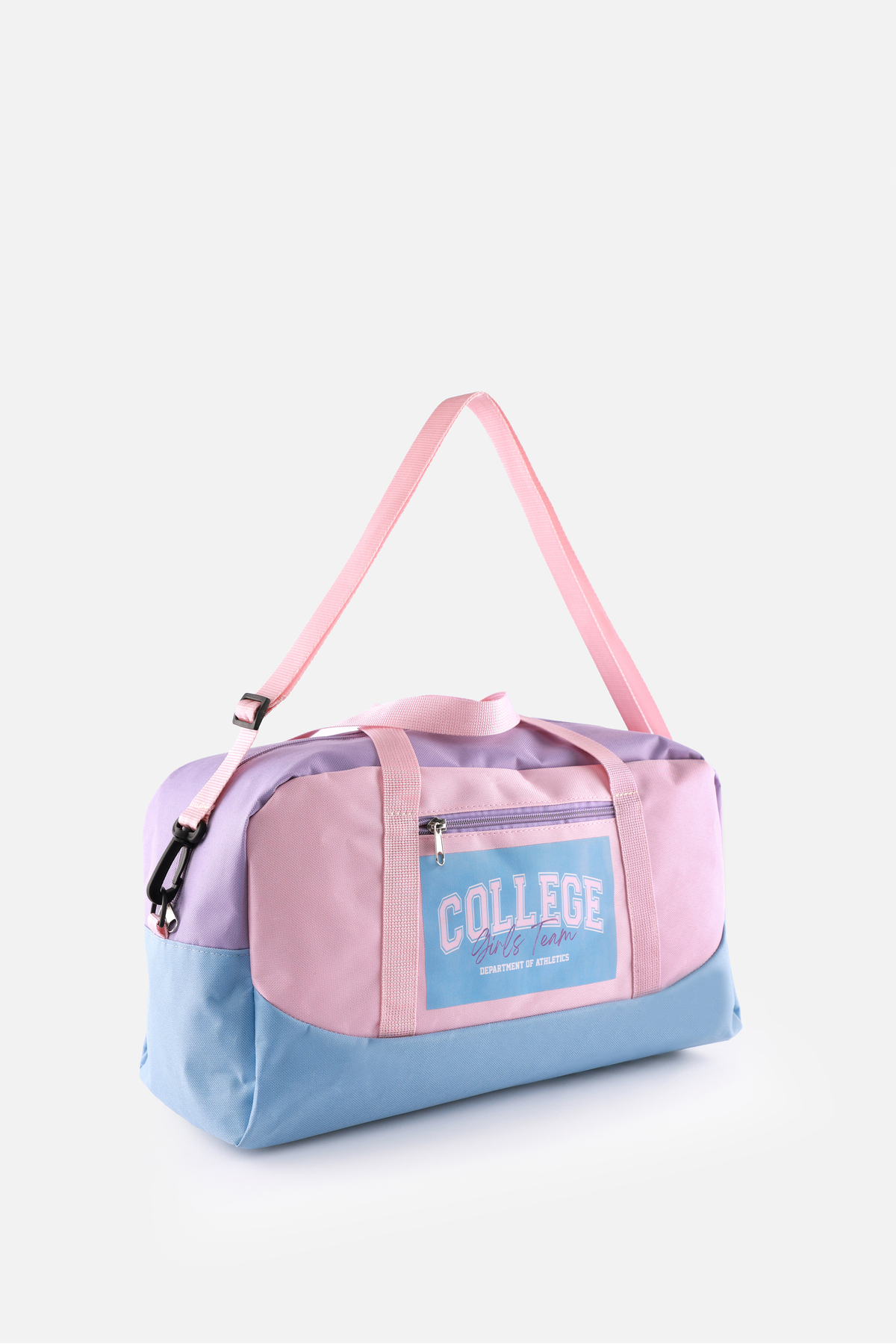 ICONE BAG  Kız Çocuk College Baskılı Spor Çanta, Cepli Spor Çanta, Fermuarlı Detaylı Çocuk Spor Çanta, - Görsel 2