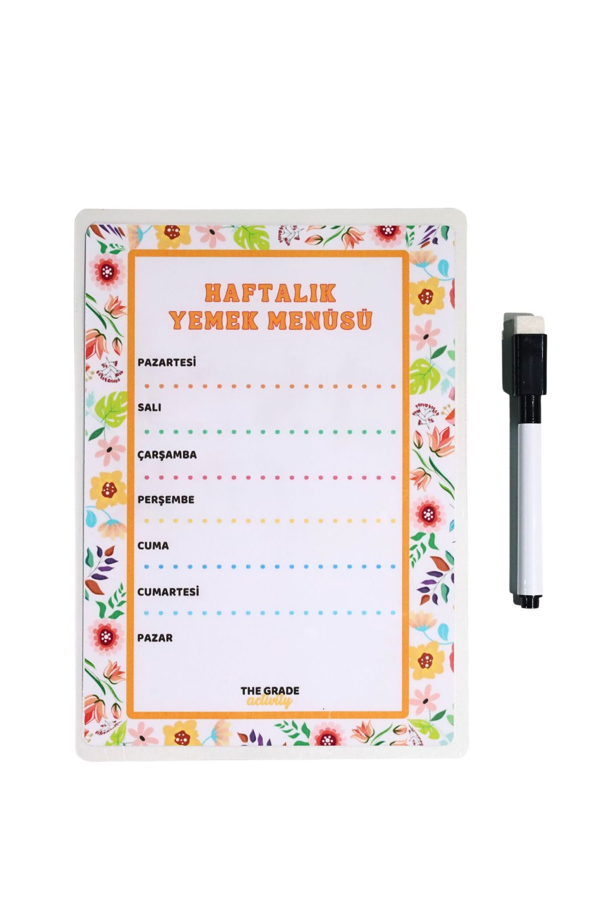 The Grade-Summer-Sil Notepad Meal Menu Refrigerator Notepad.Magnetic Refrigerator Notepad.Magnet Notepad.21X15Cm 6