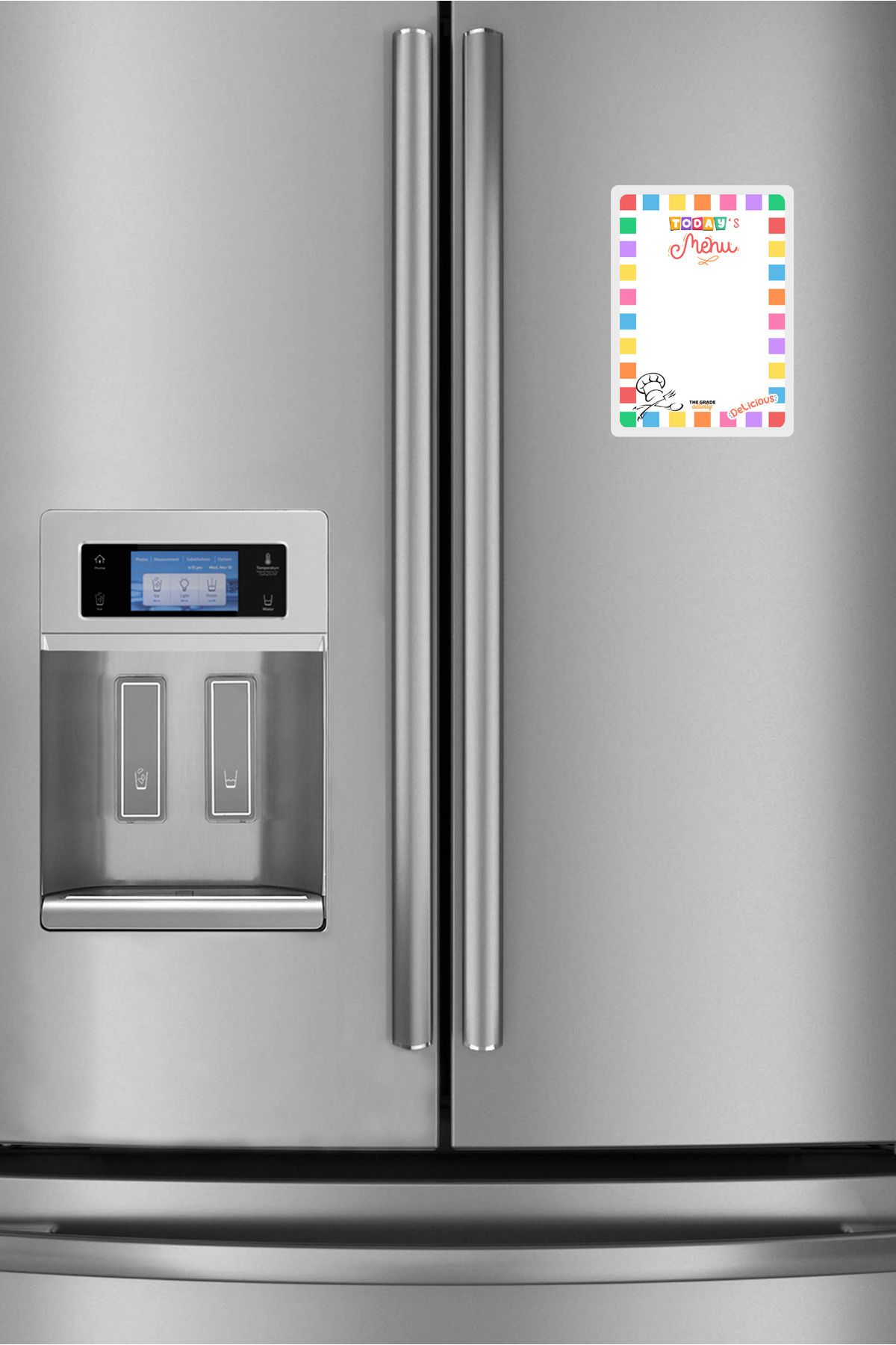 The Grade-Yazsil Notepad Today's Menu Refrigerator Notepad Magnetic Refrigerator Notepad Magnet Notepad 21X15Cm 2