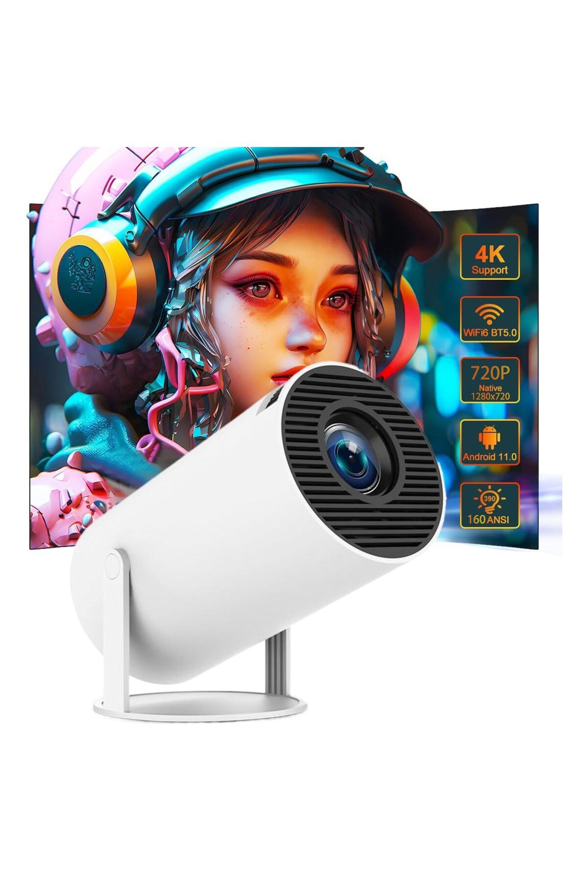 NOMTEKNO Hy300 Pro Projeksiyon 720p Bluetooth Android