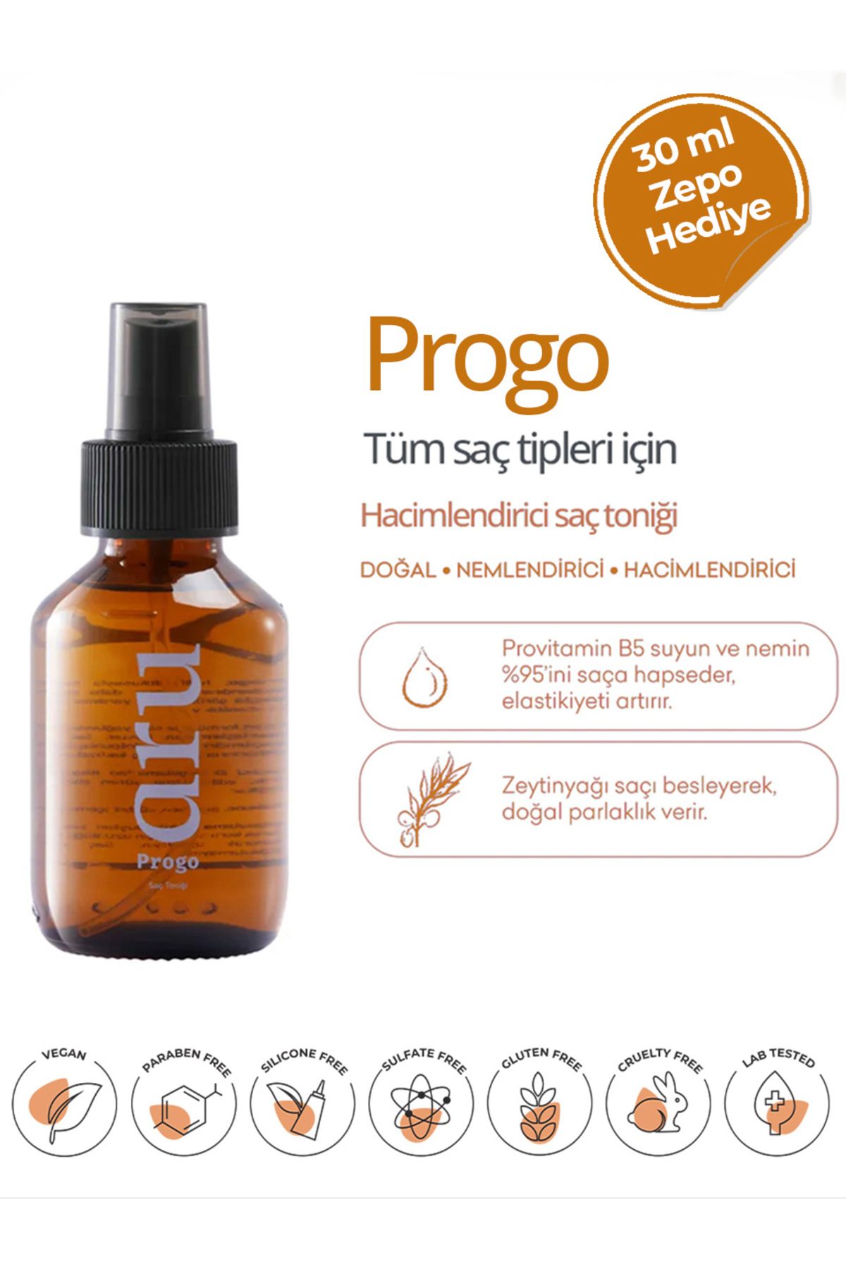 ARU-Progo Volume Adding Hair Tonic 100 ml 2