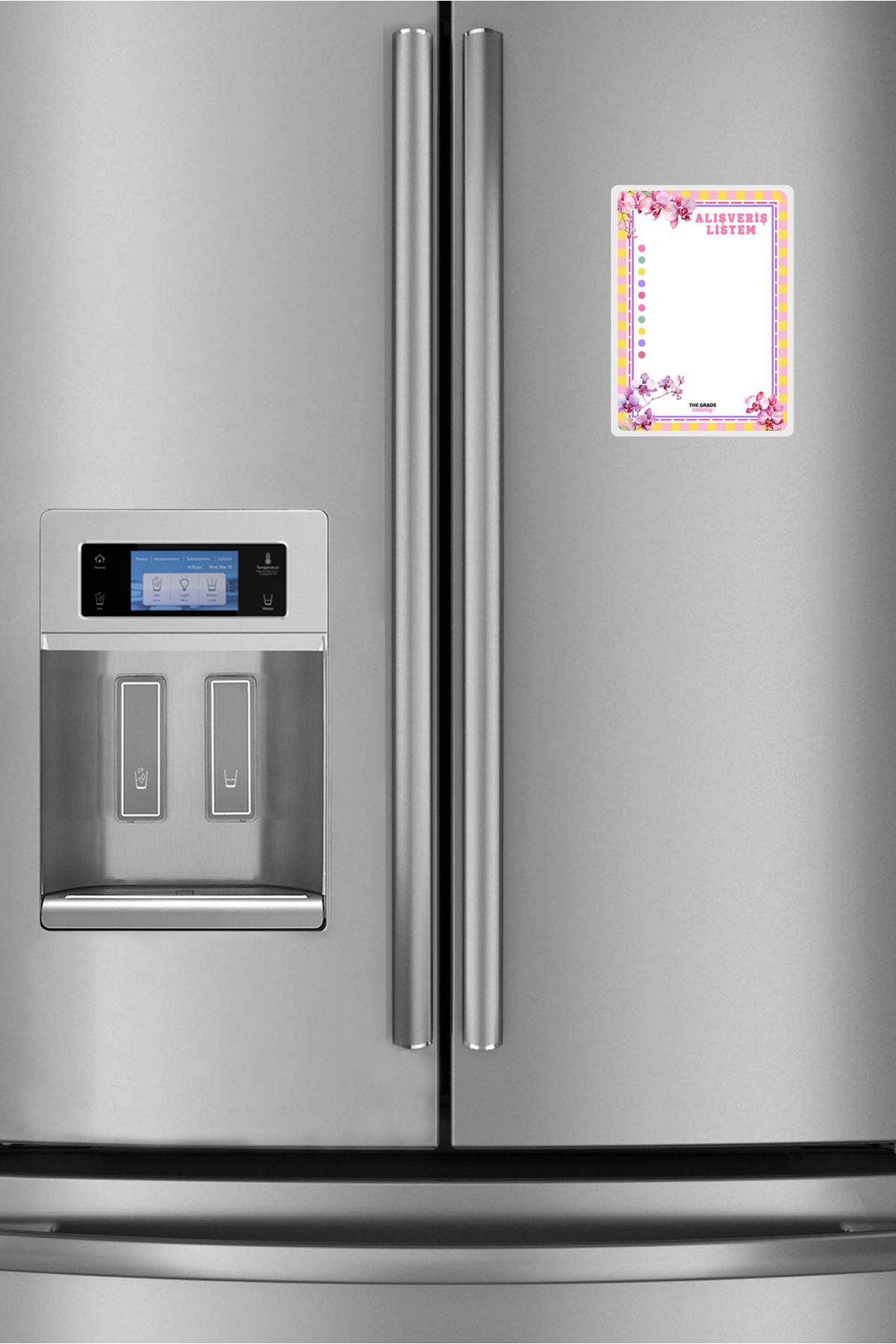 The Grade-Summer-Sil Notepad.Shopping List.Fridge Notepad.Magnetic Refrigerator Notepad.Magnet Notepad.21X15Cm 2