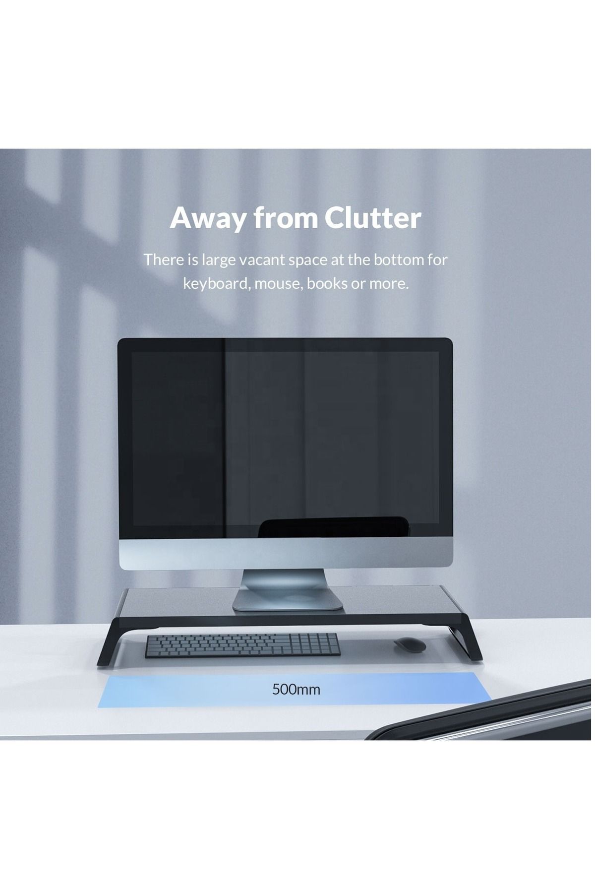 FlashHawk-Monitor Stand Riser,Computer Screen Riser for PC, Printer, Laptop 5
