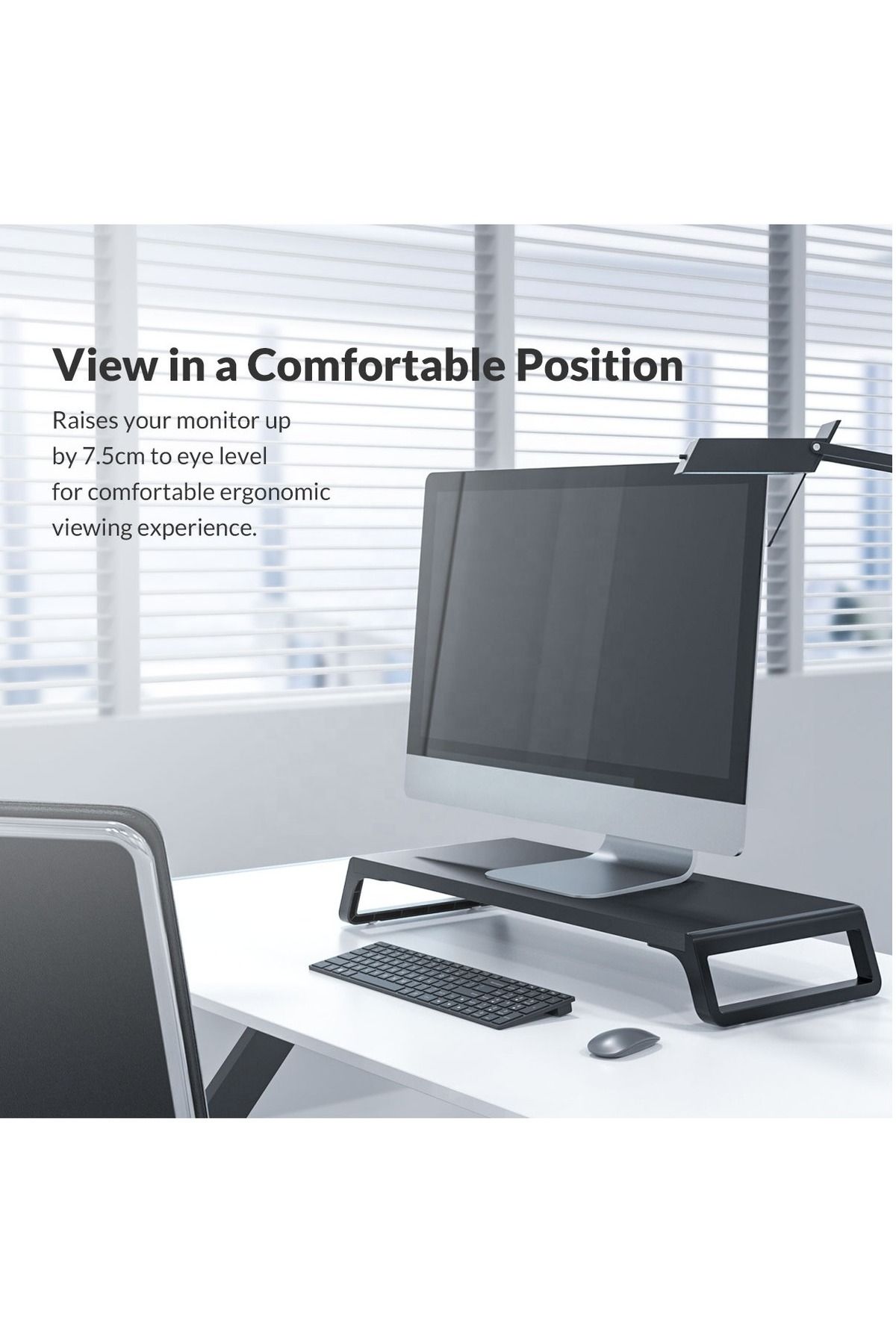 FlashHawk-Monitor Stand Riser,Computer Screen Riser for PC, Printer, Laptop 3