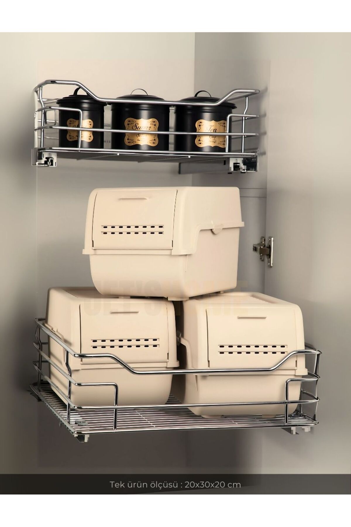 Jet's Home-3'Er Wheel Set - Özgörütücü Erzak Kutta Bpayaziloş - Onion Vegetable Cream 8 Lt X 3 2