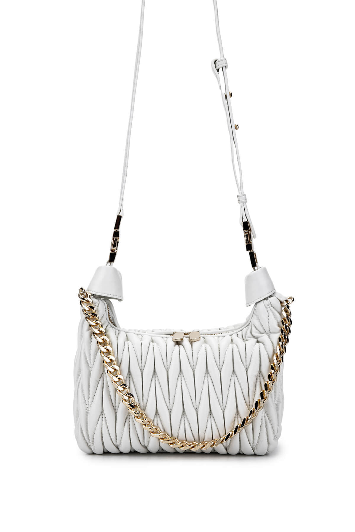 Tamer Tanca-Women's Vegan White Shoulder Bag 2