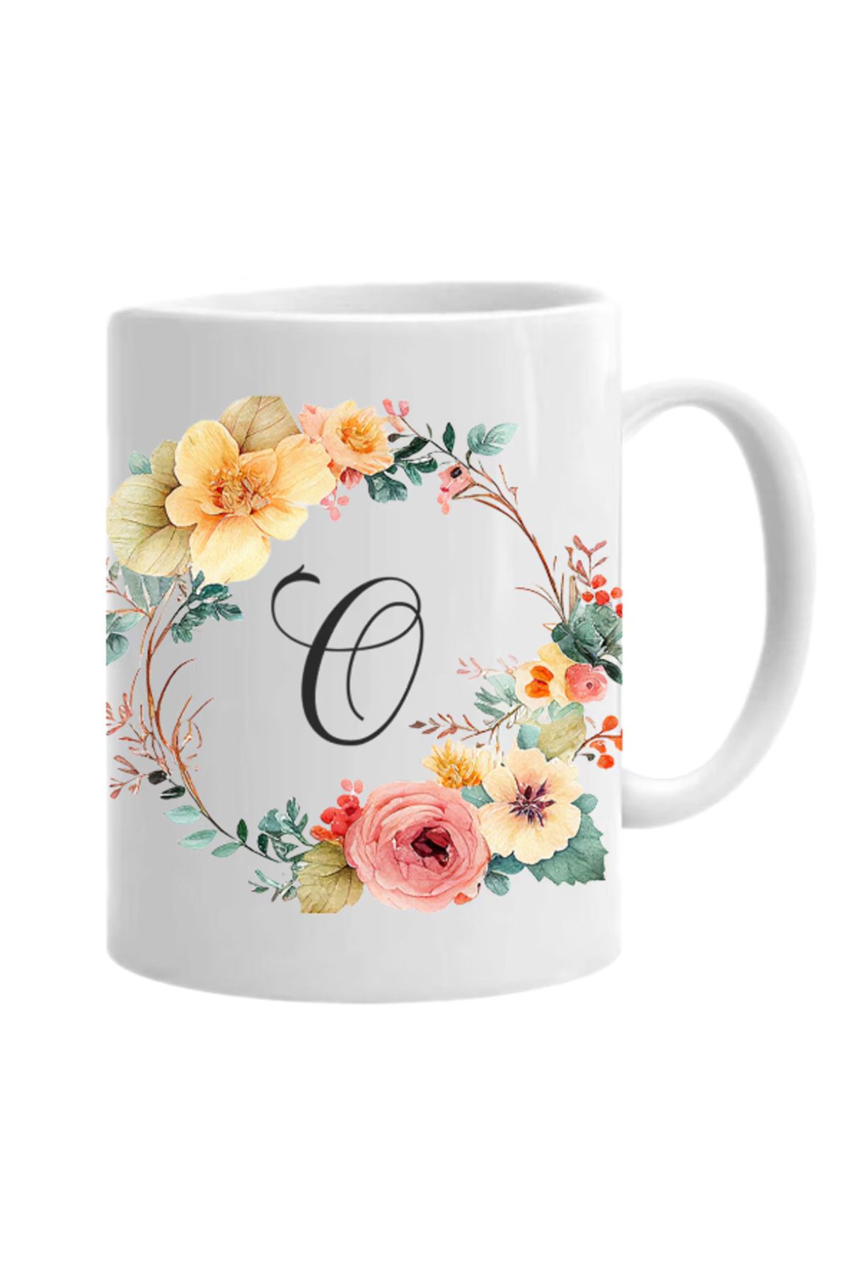 OEM Cana Albă Personalizată Cu O Inițială, Inovatix . 330 Ml - One Size