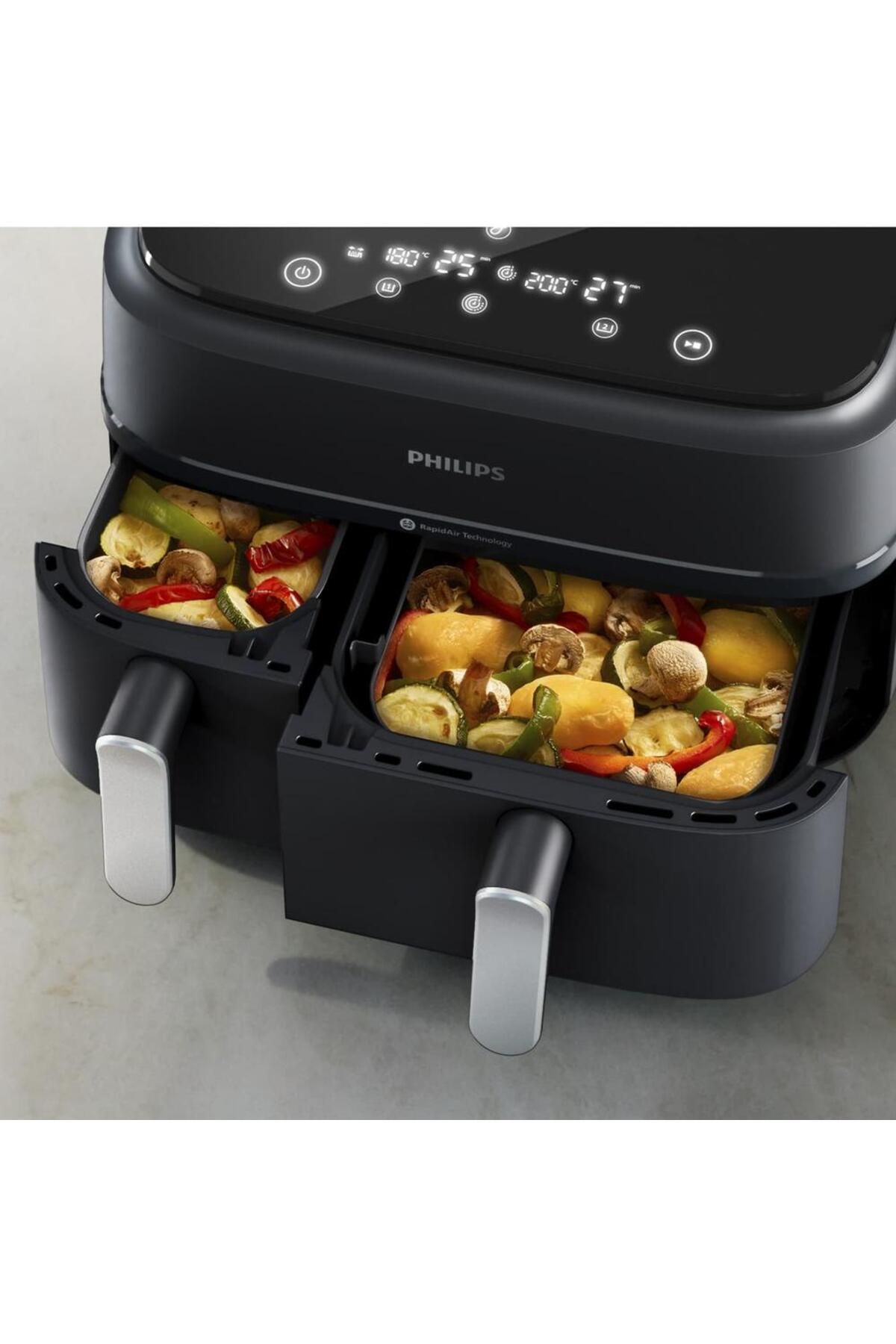 Philips-Philips Airfryer Series 3000 NA351/00 oil-free double fryer, 2750 W, Rapid Air technology 7