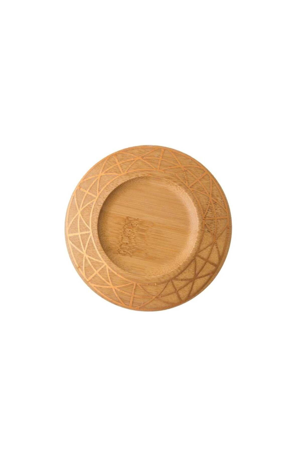 HIC-Wooden small plate set of 6 pieces Size 10cm 3