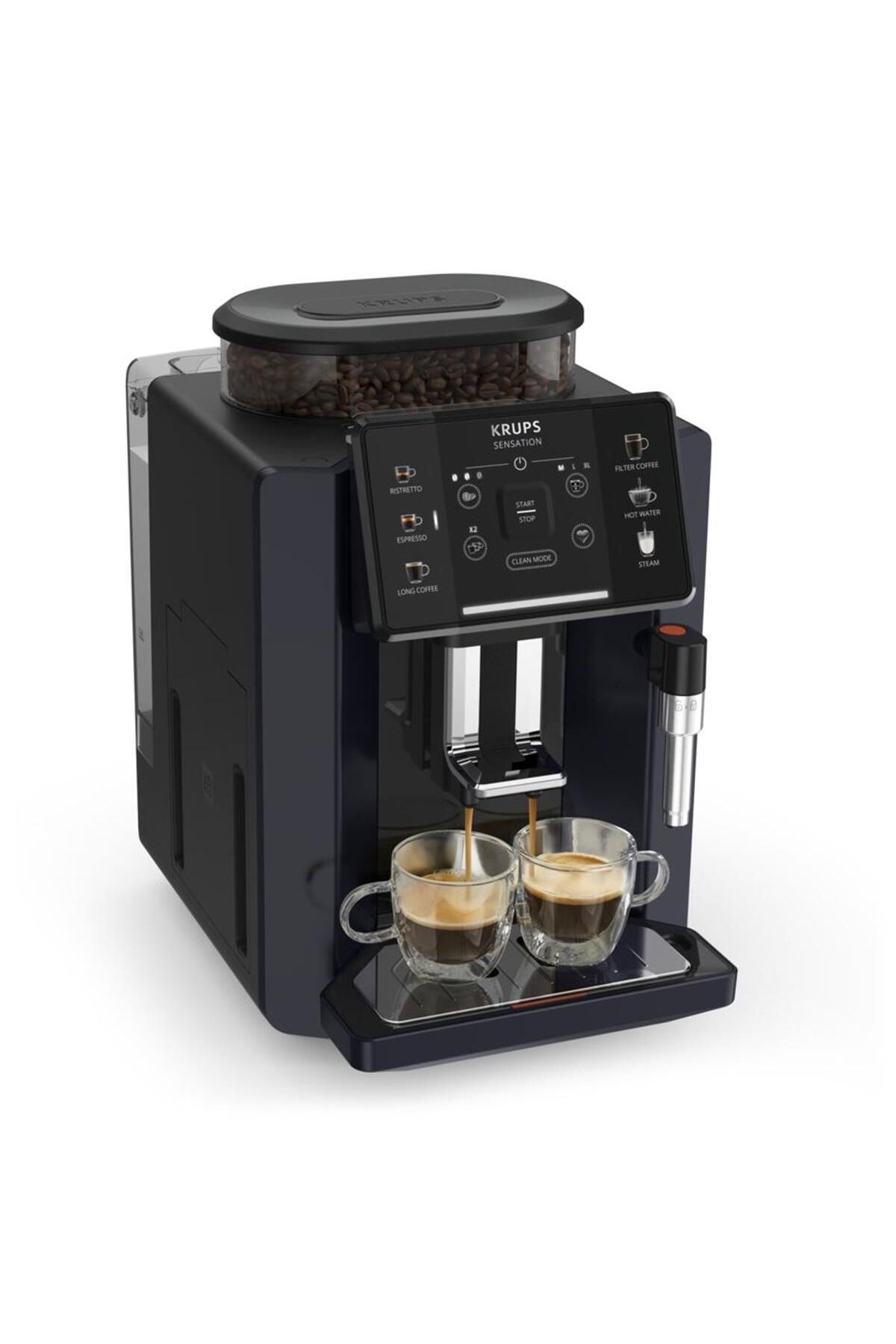 Krups Sensation C50 Tam Otomatik Kahve Makinesi - Gece Mavisi