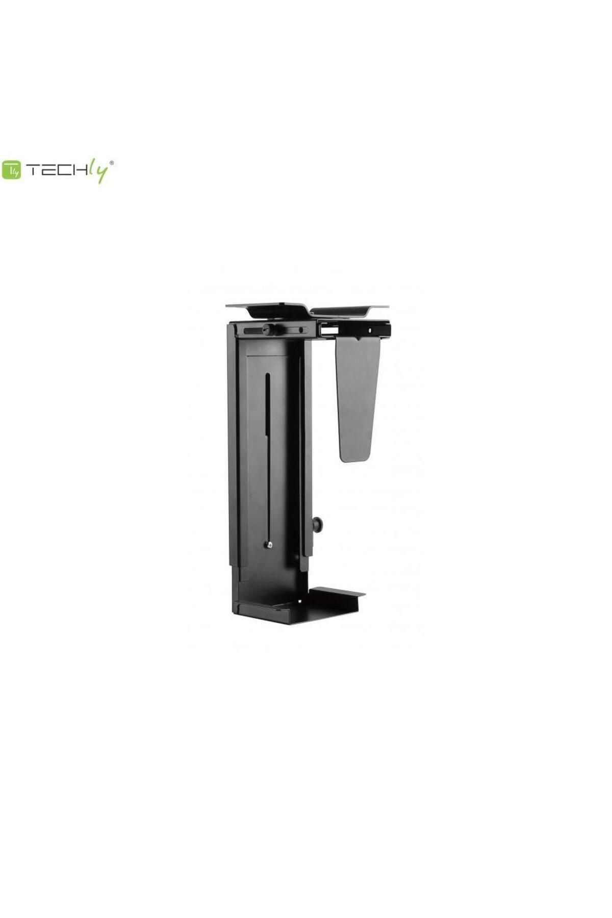 Techly-Suport unitate centrala Techly Techla Countertop, Reglabil/Rotativ, Negru 3