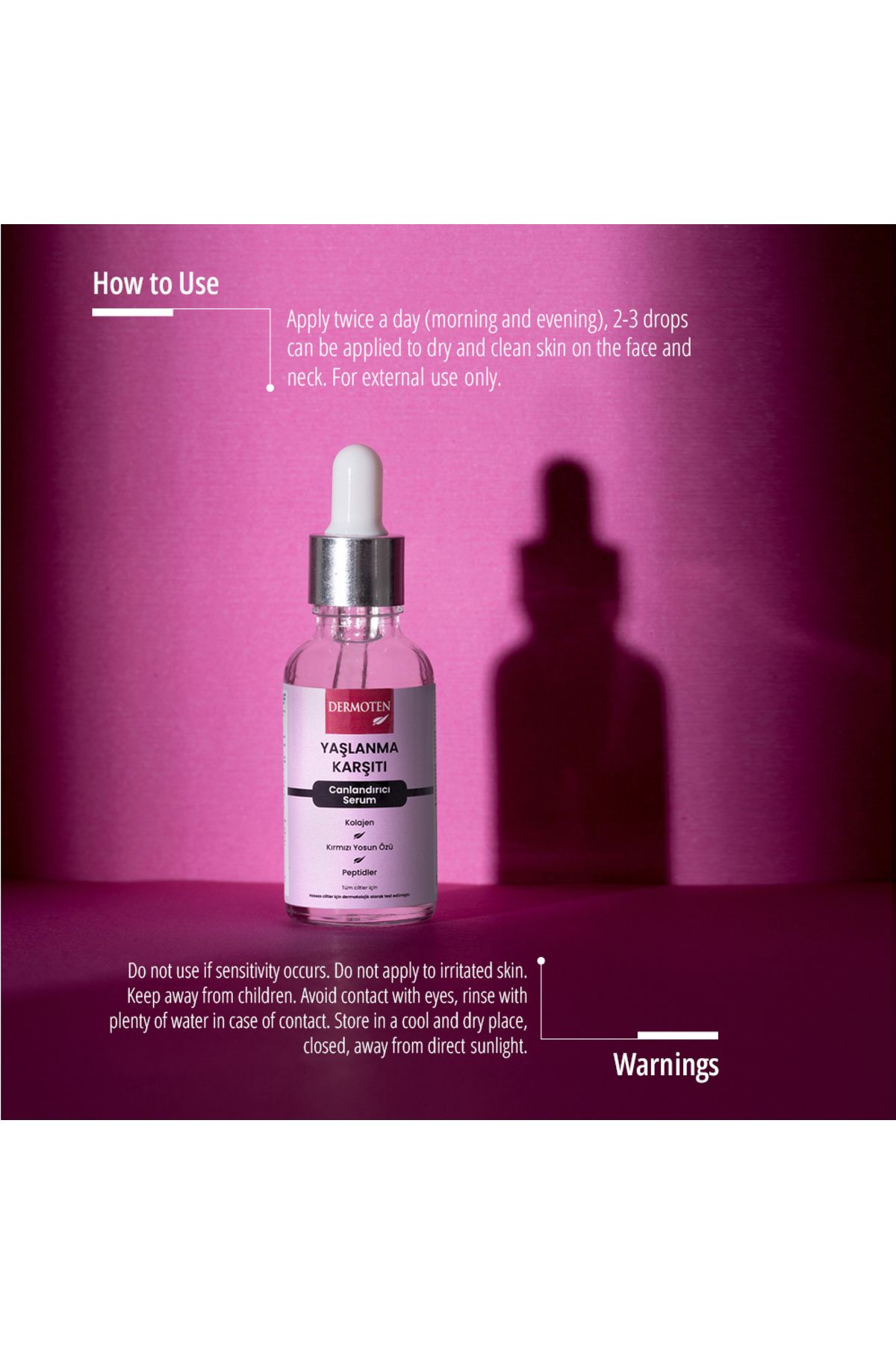 Dermoten-Anti-Aging-Serum, Kollagen-Hautpflegeserum 30 ml 4