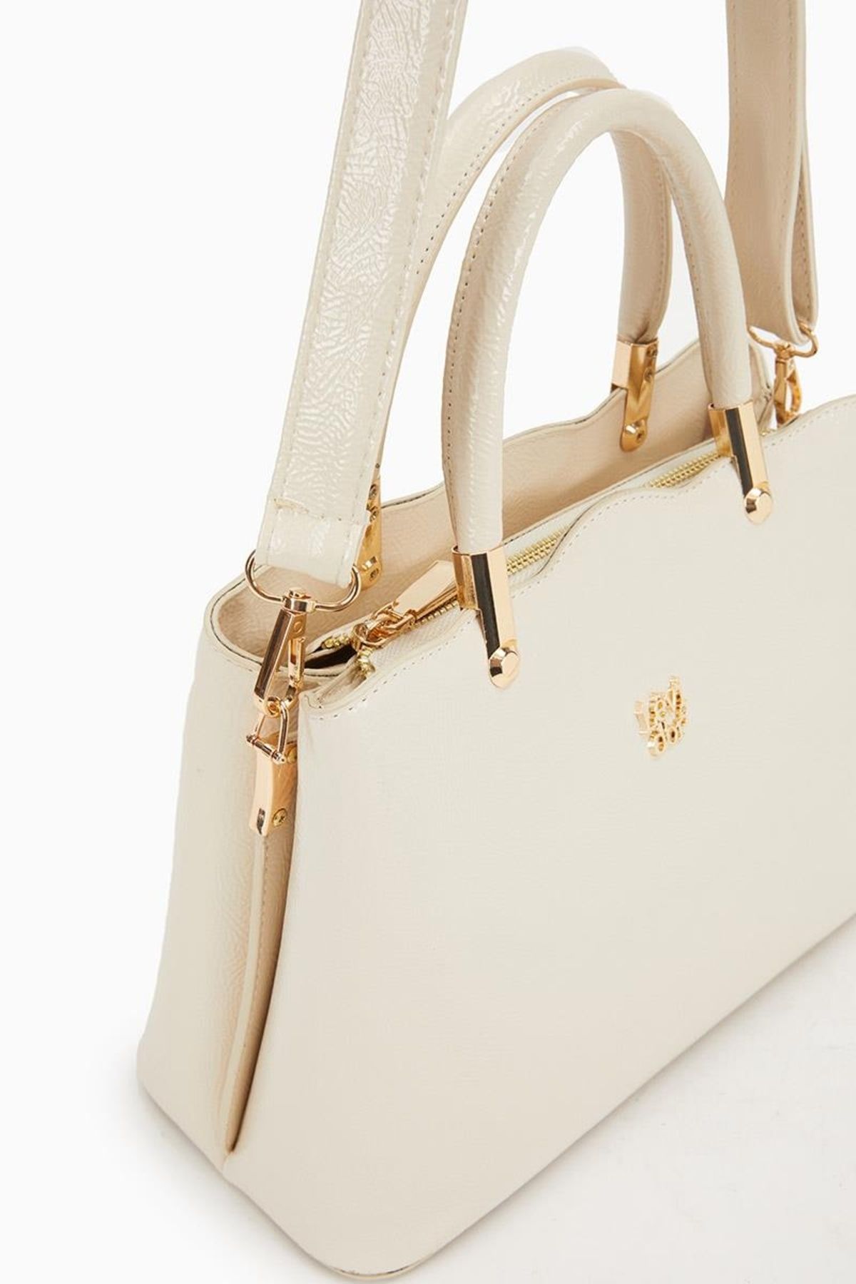 Levidor-Cream Women's Hand and Shoulder Bag 930065 4