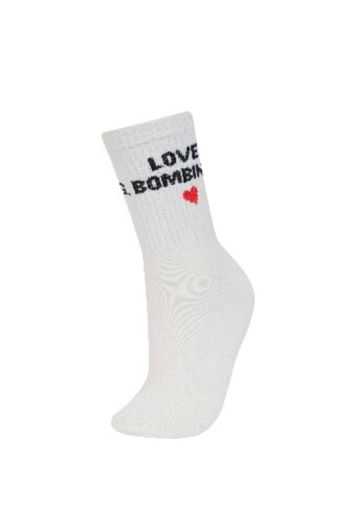 DeFacto-Bequeme, elastische 3-teilige lange Baumwollsocken für Damen E2051axns 2