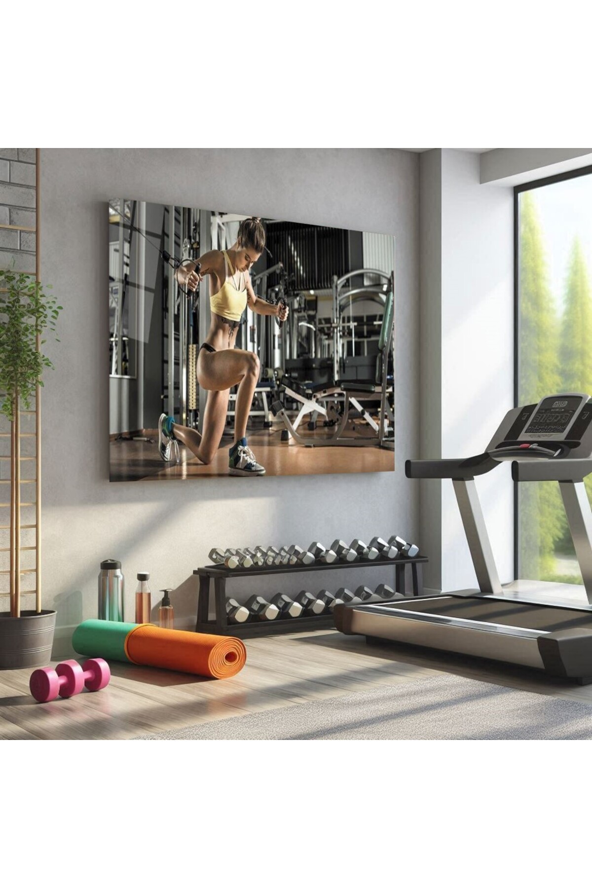 Spor Fitnes Cam Tablo-7 görsel 2