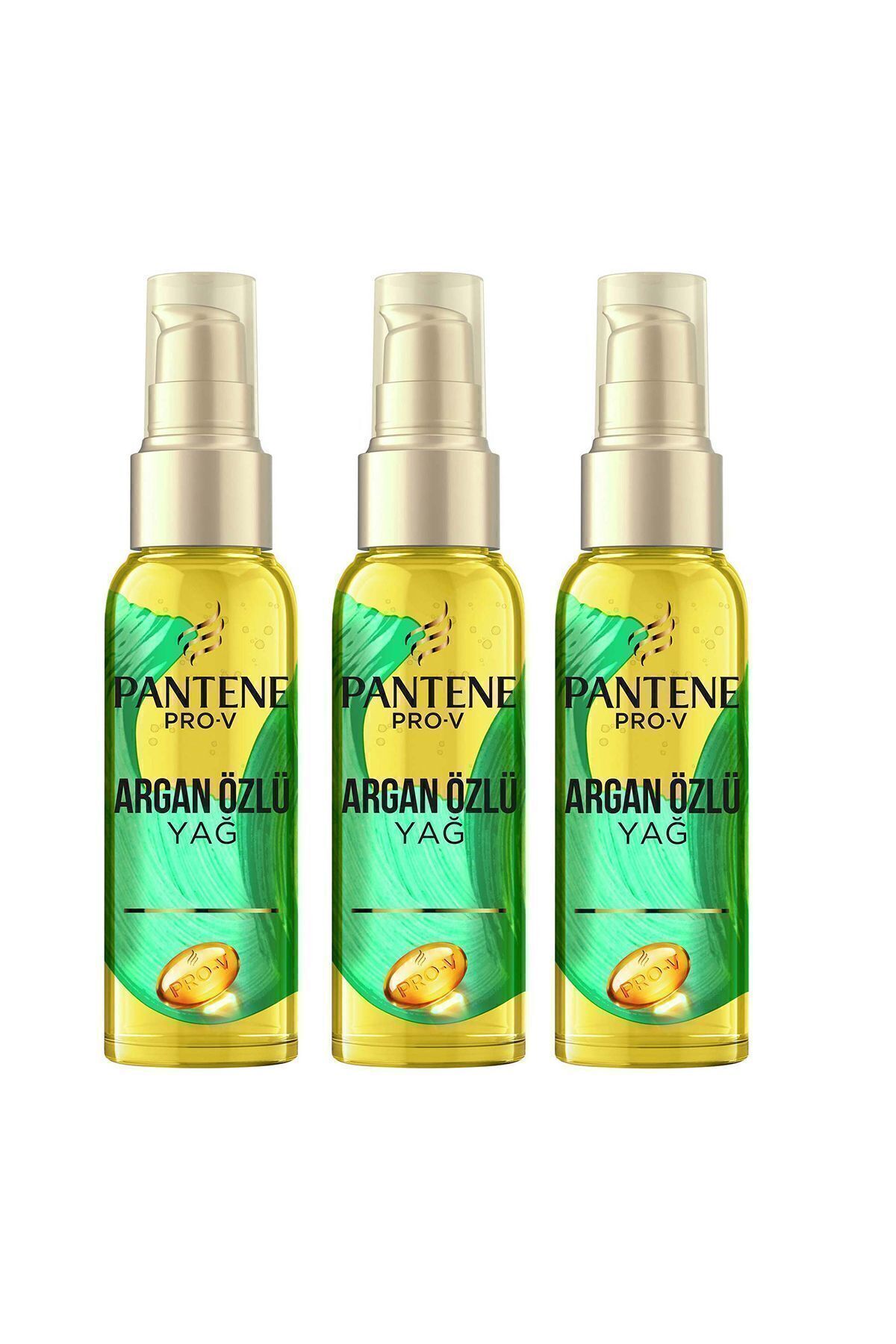 Pantene-100 ml X 3 Natural Synthesis Argan Oil Elixir 2